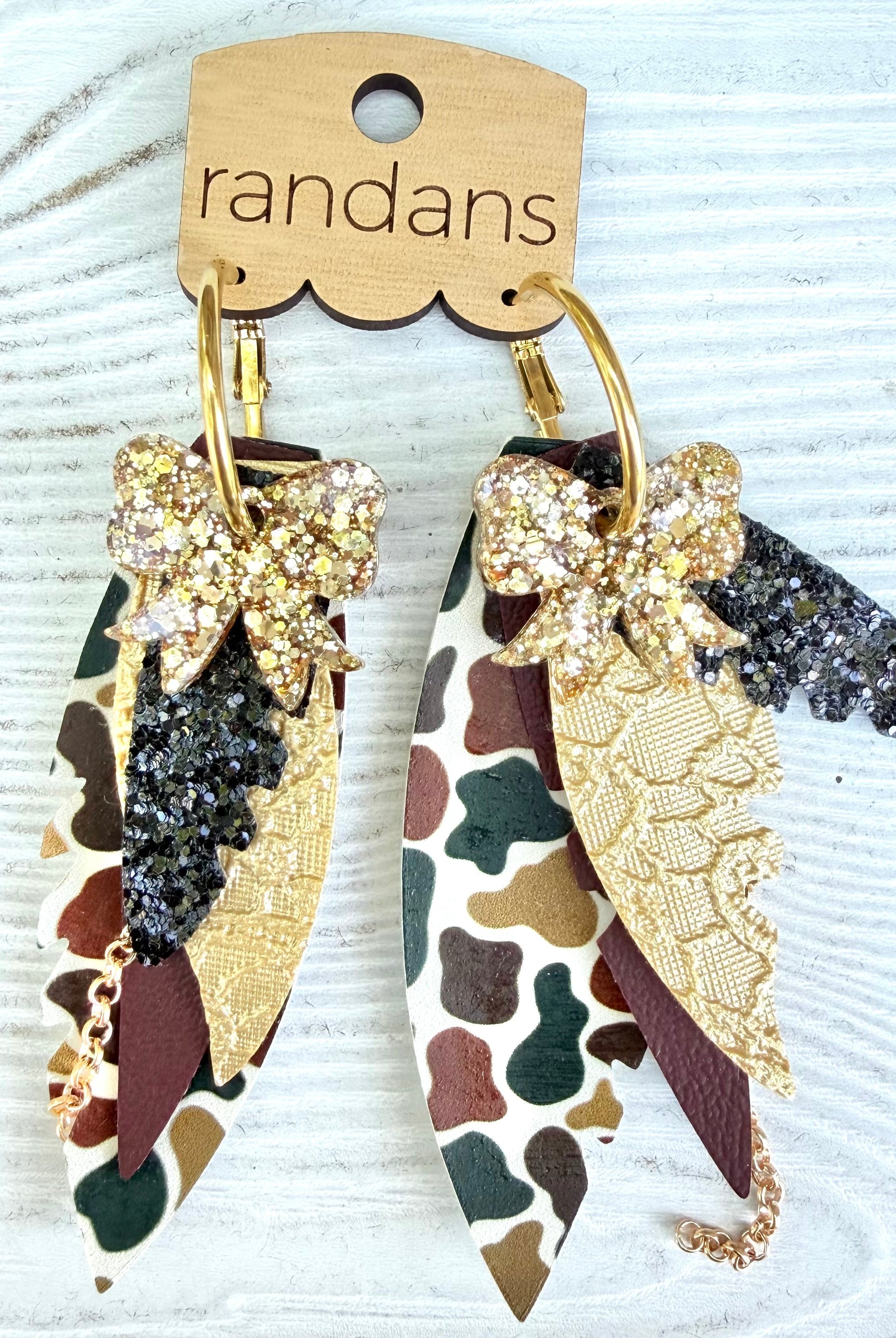 Randans fringe hoop earrings- Fall- Griffin-Dear Me Southern Boutique, located in DeRidder, Louisiana