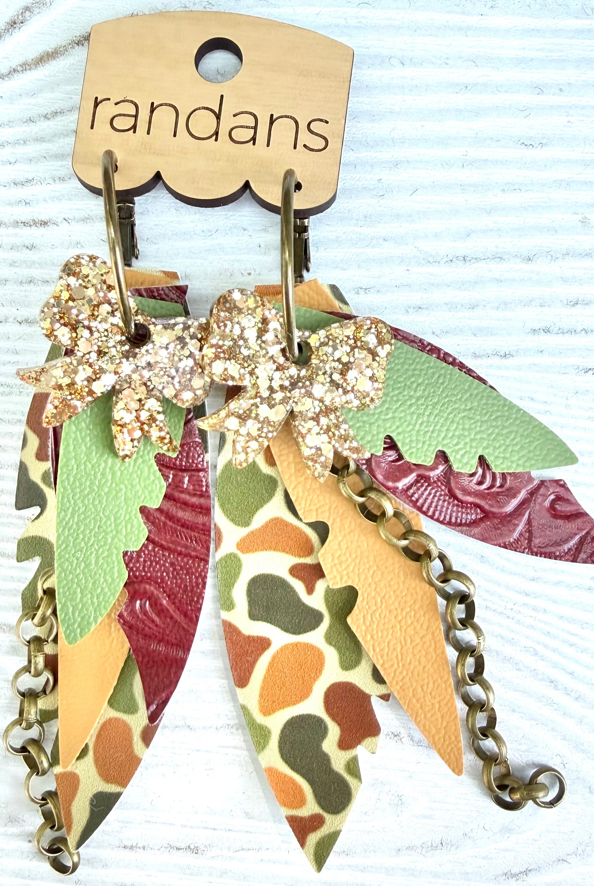 Randans fringe hoop earrings- Fall- Jagger-Dear Me Southern Boutique, located in DeRidder, Louisiana