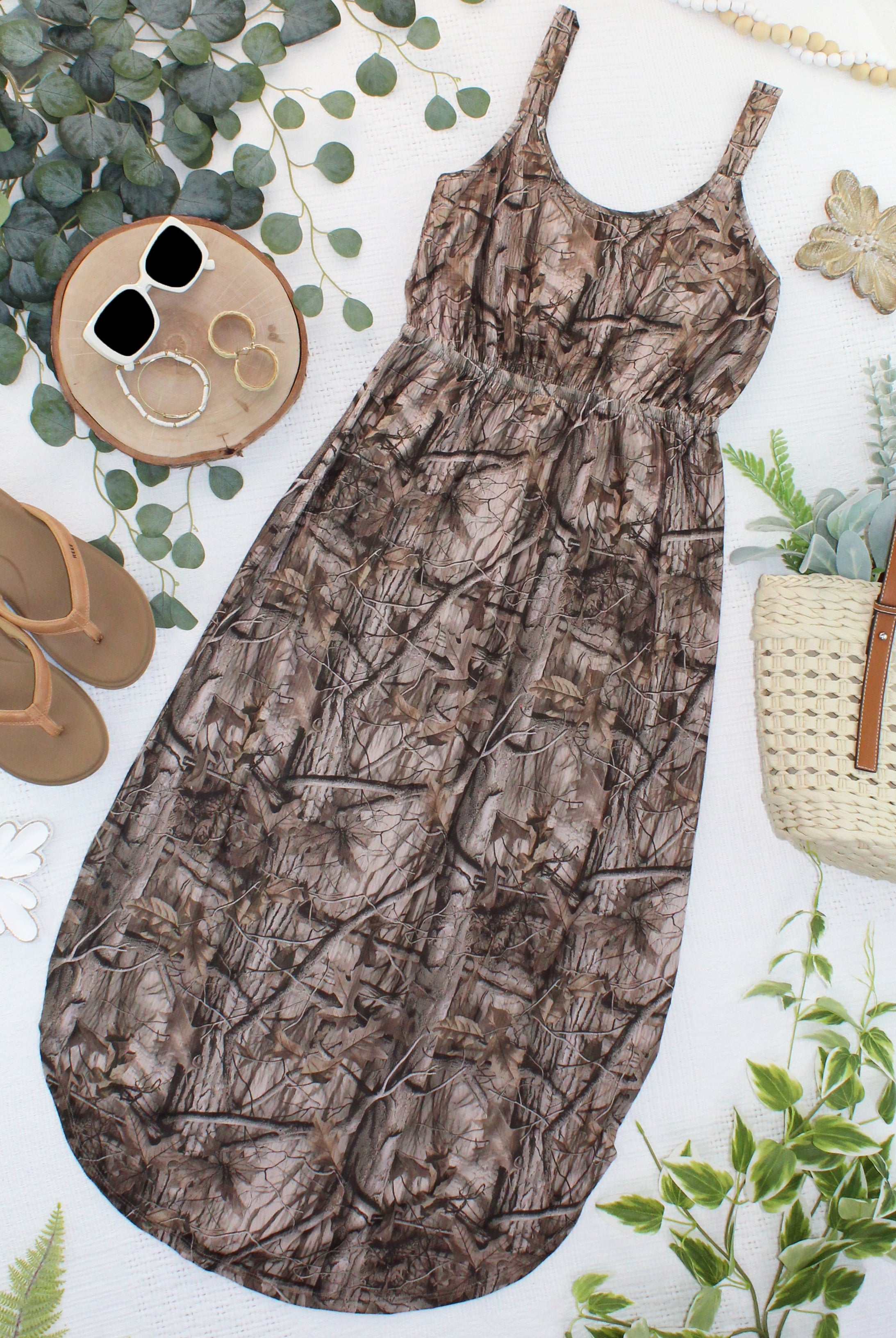 Reagan Dress - Camo FINAL SALE-dress-Dear Me Southern Boutique, located in DeRidder, Louisiana