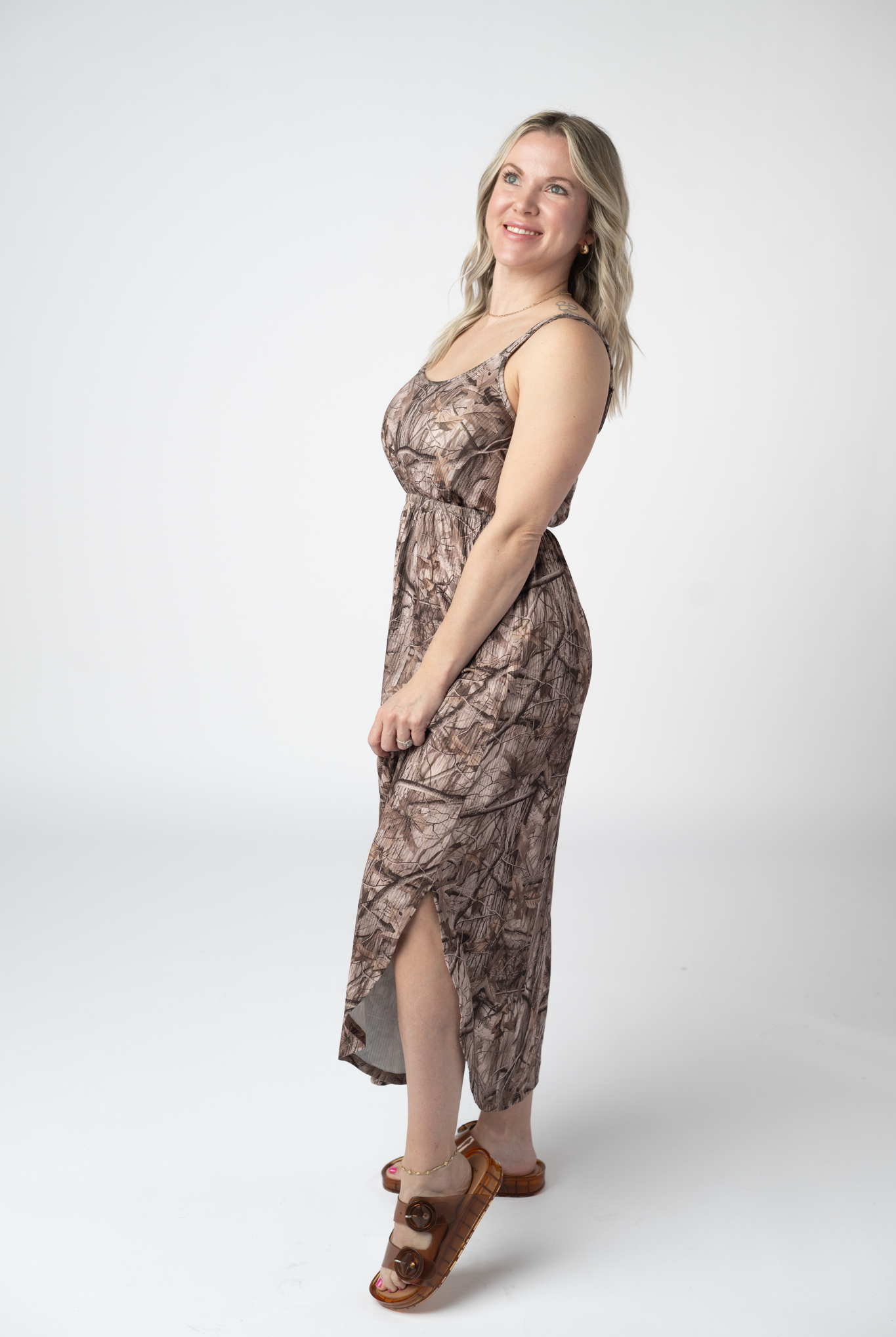 Reagan Dress - Camo FINAL SALE-dress-Dear Me Southern Boutique, located in DeRidder, Louisiana