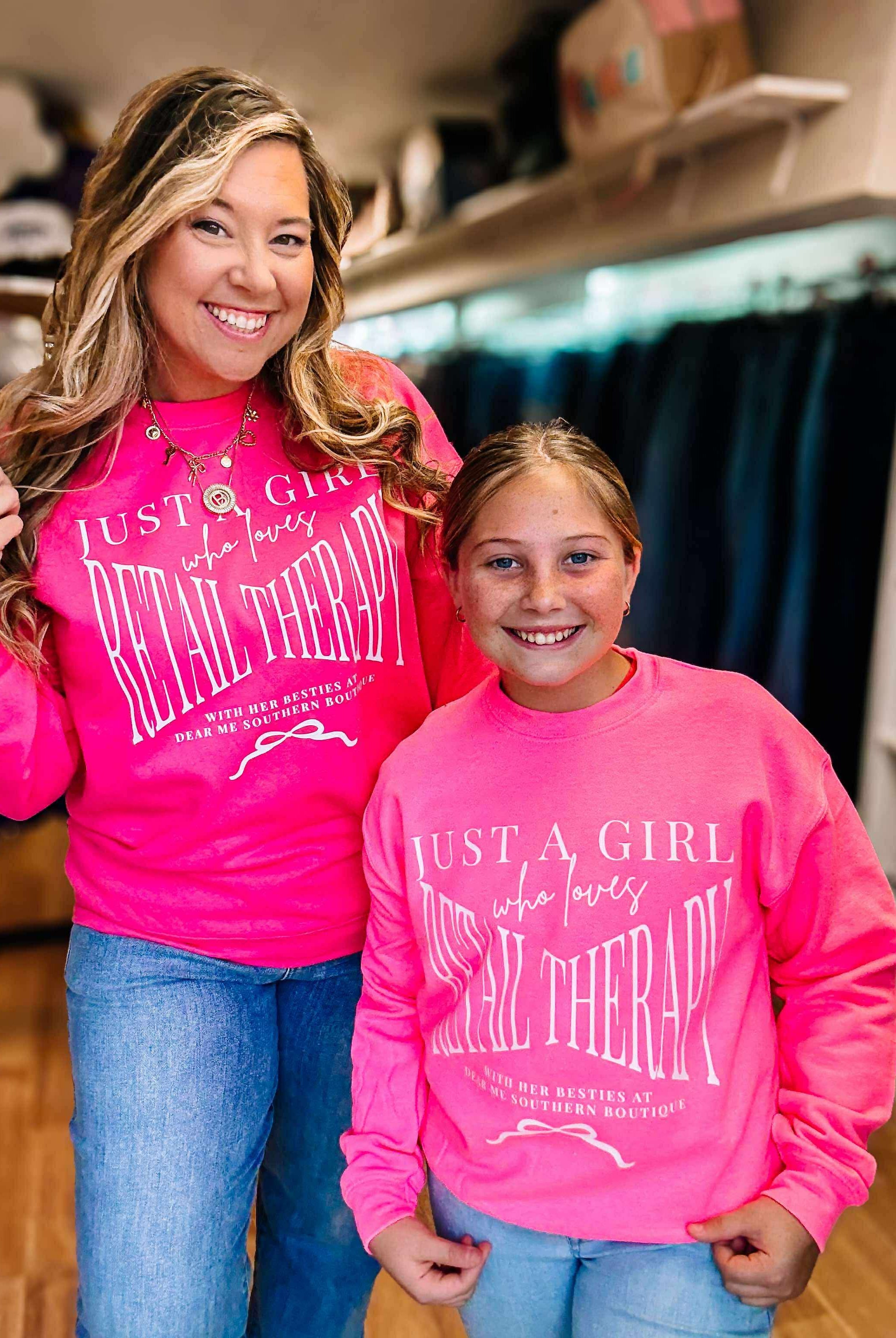 Retail Therapy Pullover!-Dear Me Southern Boutique, located in DeRidder, Louisiana