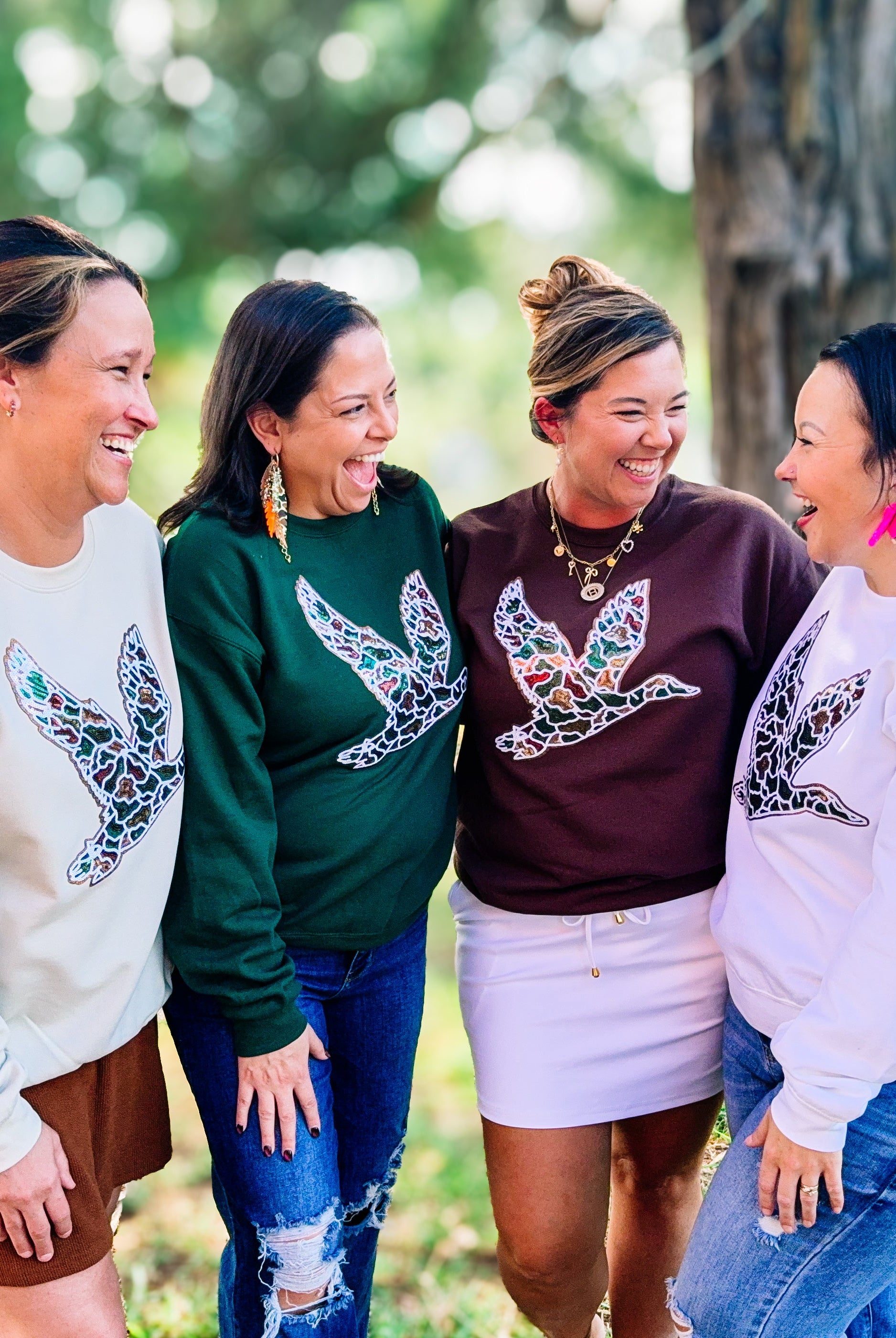 Retro Hunter Camo Duck Sweatshirt-Graphic Tops-Dear Me Southern Boutique, located in DeRidder, Louisiana