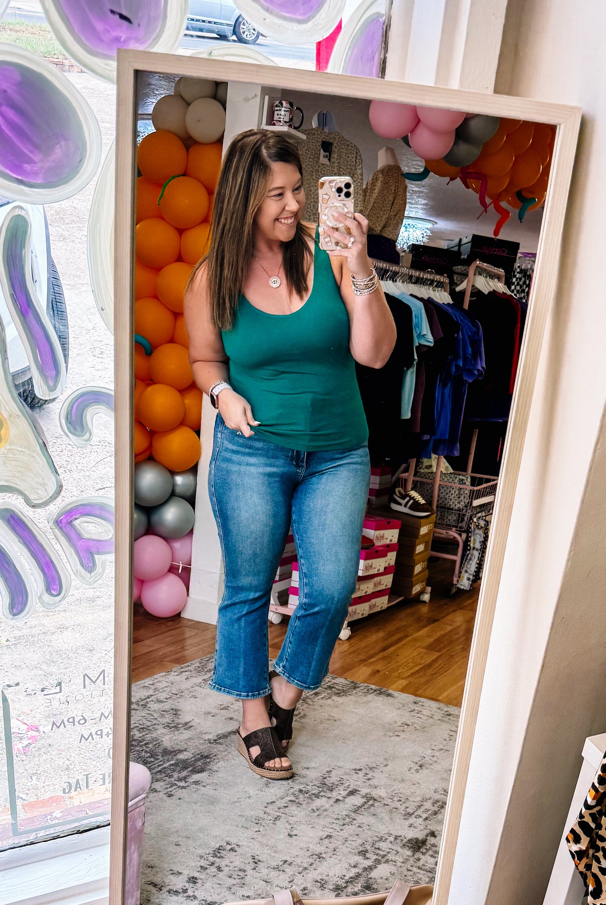 Ribbed Built-in Bra Tank- Jade Green-Presales-Dear Me Southern Boutique, located in DeRidder, Louisiana