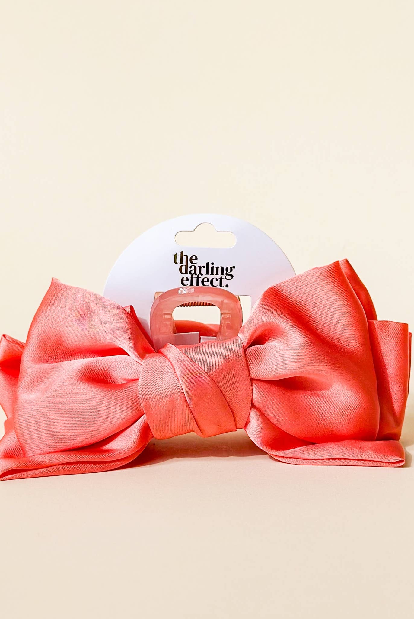 Rose - Satin Bougie Bow Claw Clip-Hair Clip-Dear Me Southern Boutique, located in DeRidder, Louisiana