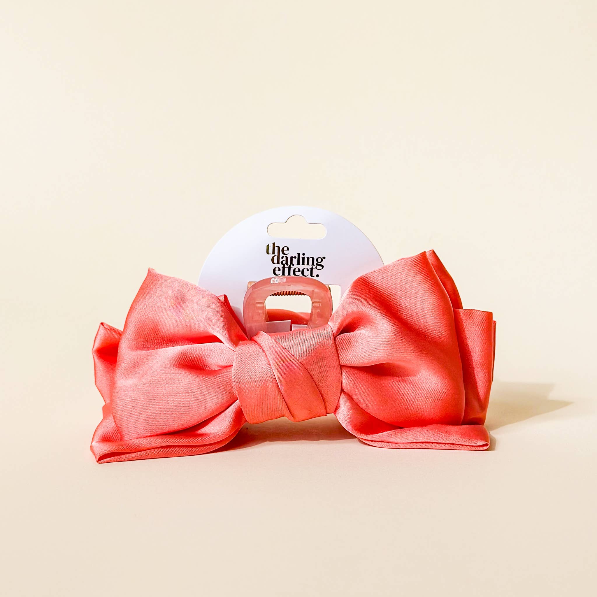 Rose - Satin Bougie Bow Claw Clip-Hair Clip-Dear Me Southern Boutique, located in DeRidder, Louisiana