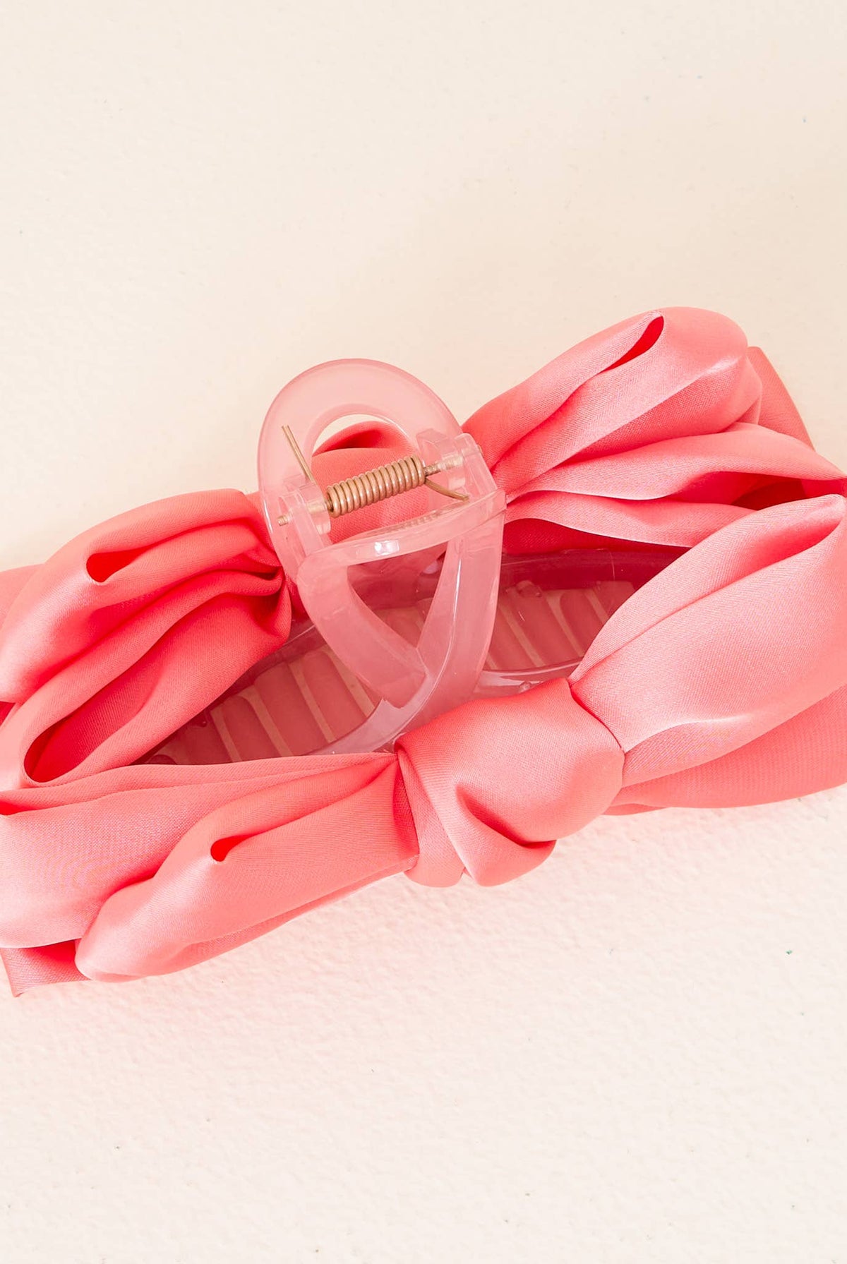 Rose - Satin Bougie Bow Claw Clip-Hair accessories-Dear Me Southern Boutique, located in DeRidder, Louisiana