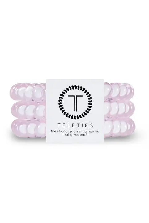 Rose Water Pink-Mini Teleties-Mixed Hair Ties-Dear Me Southern Boutique, located in DeRidder, Louisiana