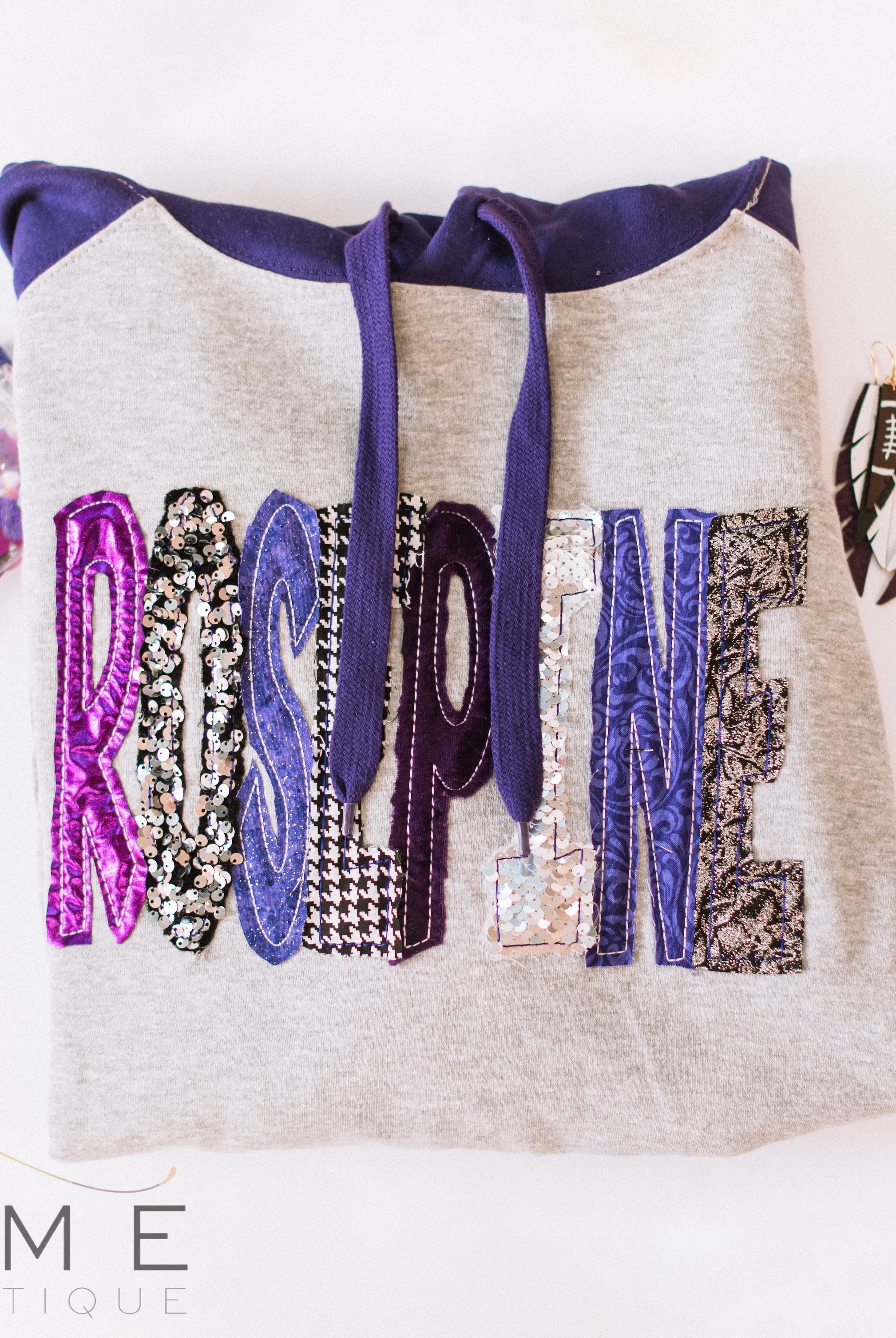 Rosepine Sequin Hoodie-Sweaters-Dear Me Southern Boutique, located in DeRidder, Louisiana