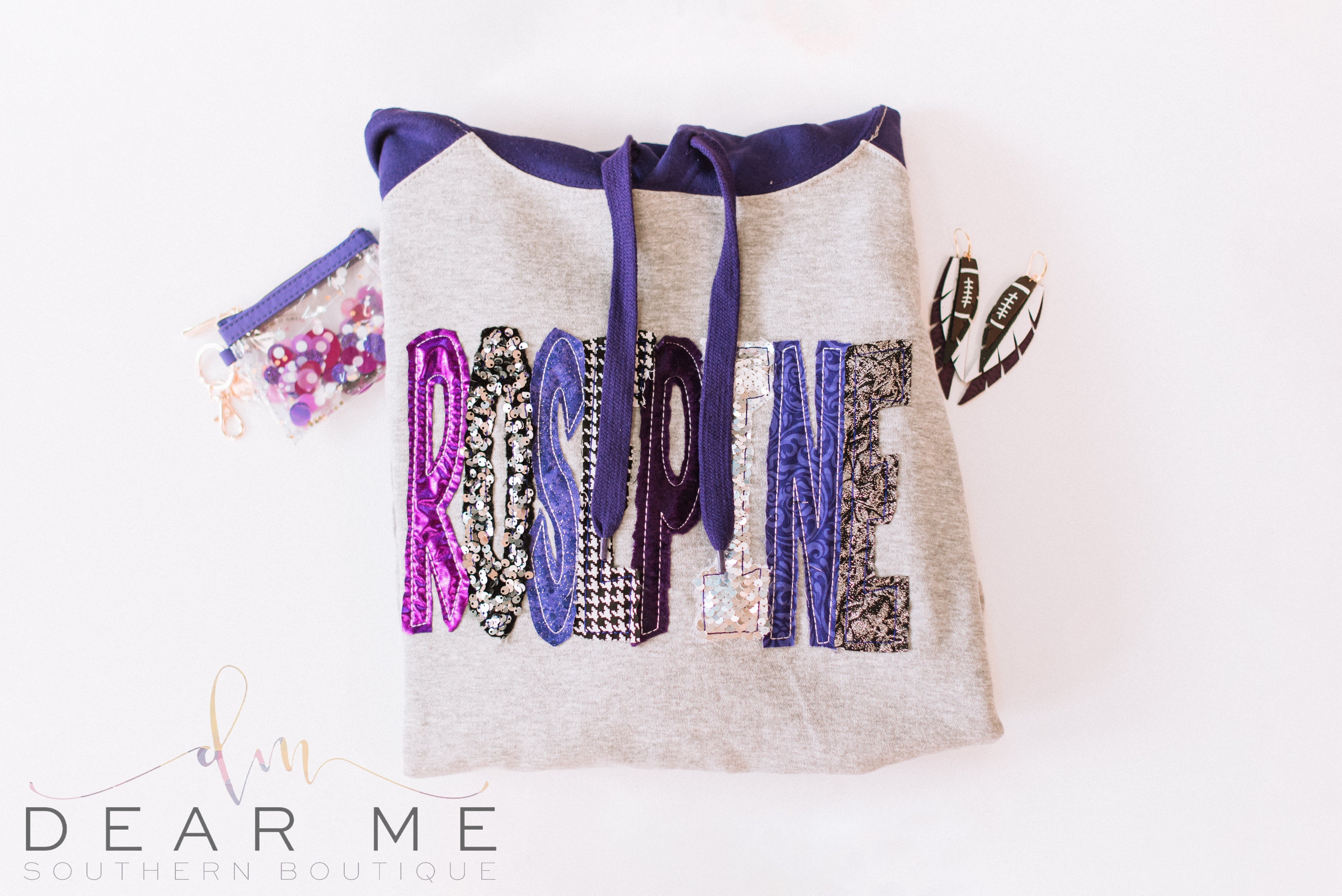 Rosepine Sequin Hoodie-Sweaters-Dear Me Southern Boutique, located in DeRidder, Louisiana