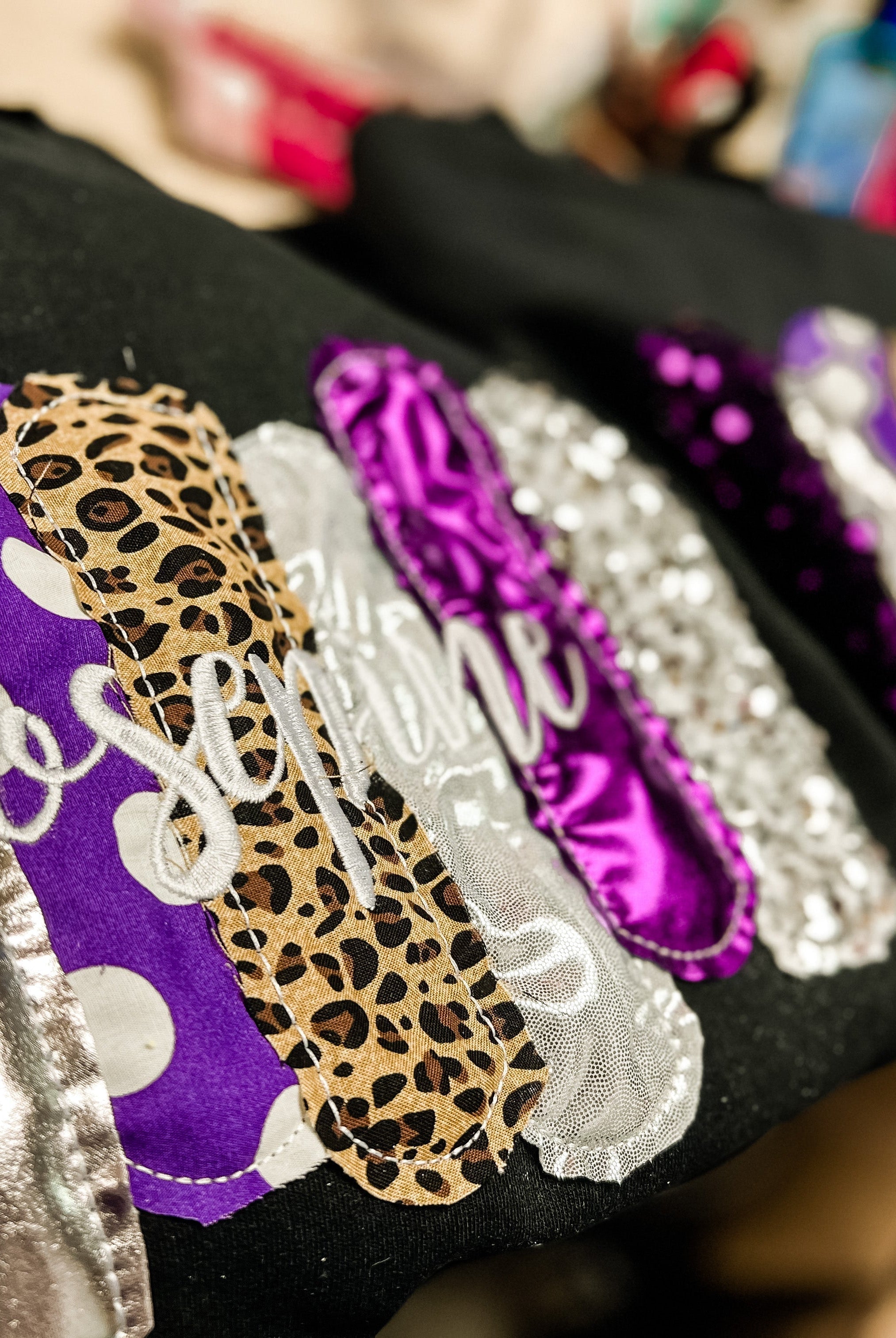 Rosepine Sequin Spirit Sweatshirts-Graphic Tops-Dear Me Southern Boutique, located in DeRidder, Louisiana