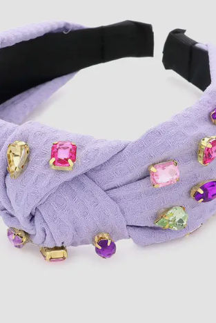 Royal Lavender Twist Headband-Headbands-Dear Me Southern Boutique, located in DeRidder, Louisiana
