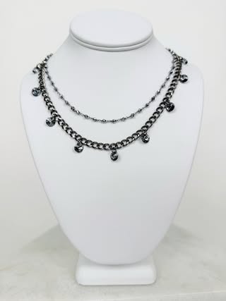 Ruby Lion- After Dark Sparkle Layered Necklace-Jewelry - Necklaces-Dear Me Southern Boutique, located in DeRidder, Louisiana