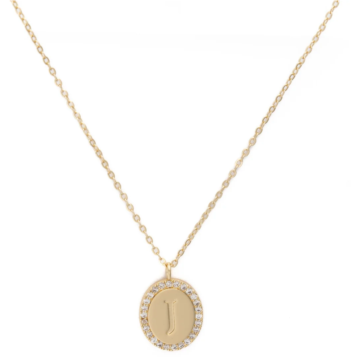 Samantha Initial Necklace-Jewelry - Necklaces-Dear Me Southern Boutique, located in DeRidder, Louisiana
