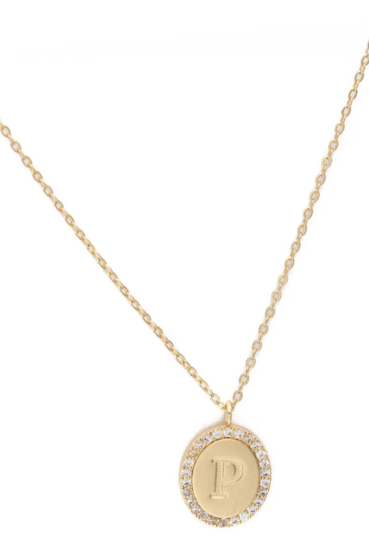 Samantha Initial Necklace-Jewelry - Necklaces-Dear Me Southern Boutique, located in DeRidder, Louisiana