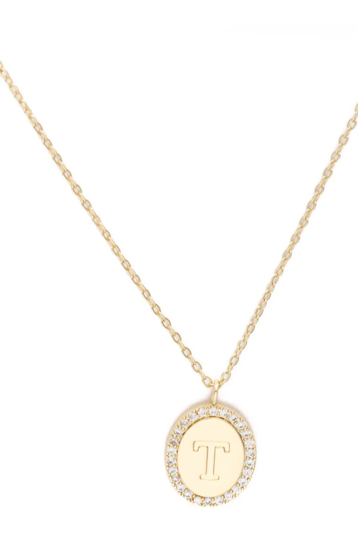 Samantha Initial Necklace-Jewelry - Necklaces-Dear Me Southern Boutique, located in DeRidder, Louisiana