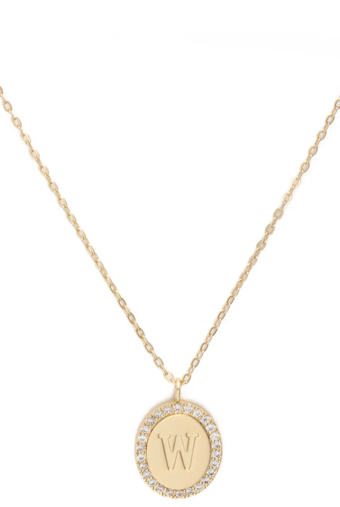 Samantha Initial Necklace-Jewelry - Necklaces-Dear Me Southern Boutique, located in DeRidder, Louisiana