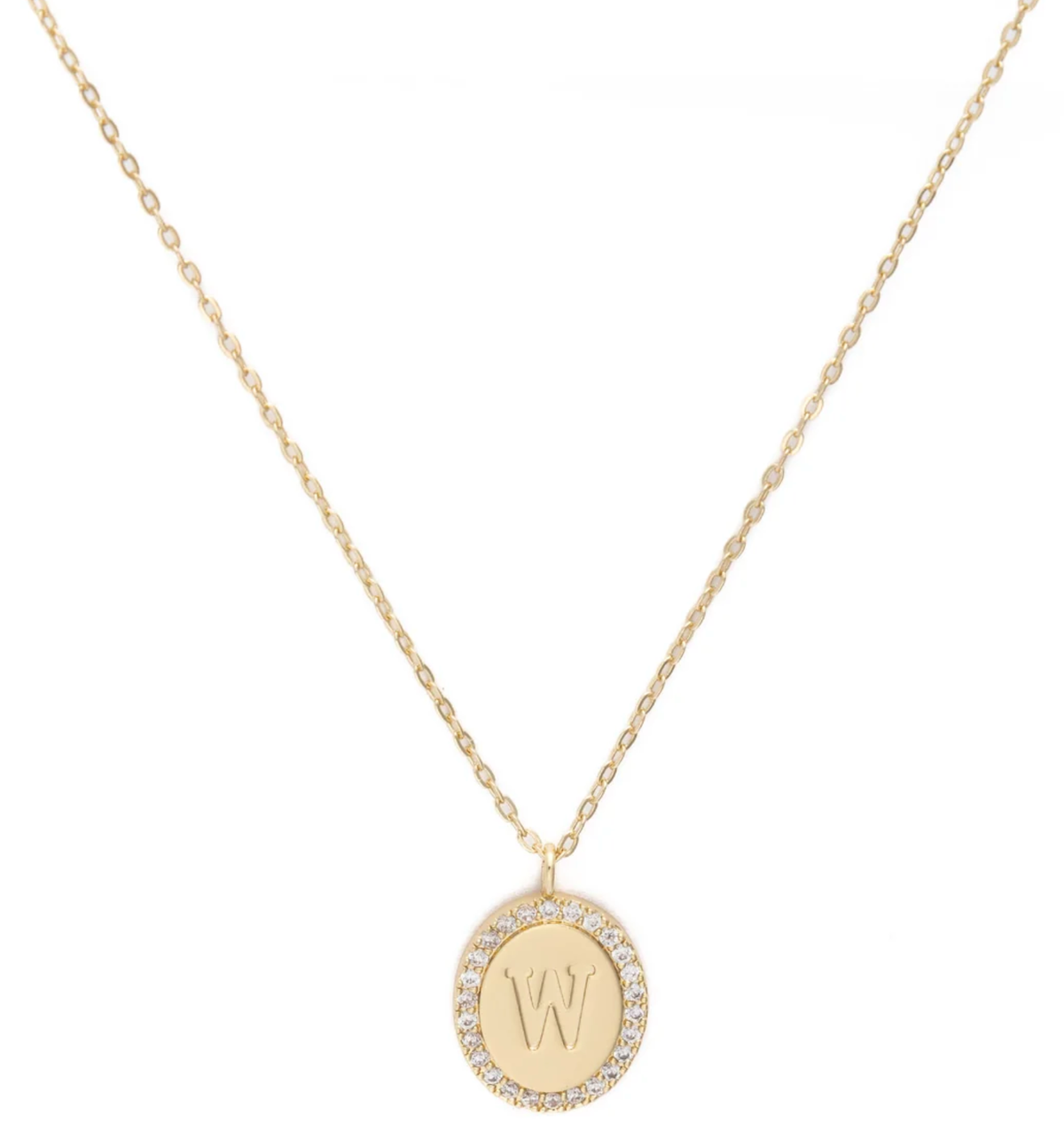 Samantha Initial Necklace-Jewelry - Necklaces-Dear Me Southern Boutique, located in DeRidder, Louisiana