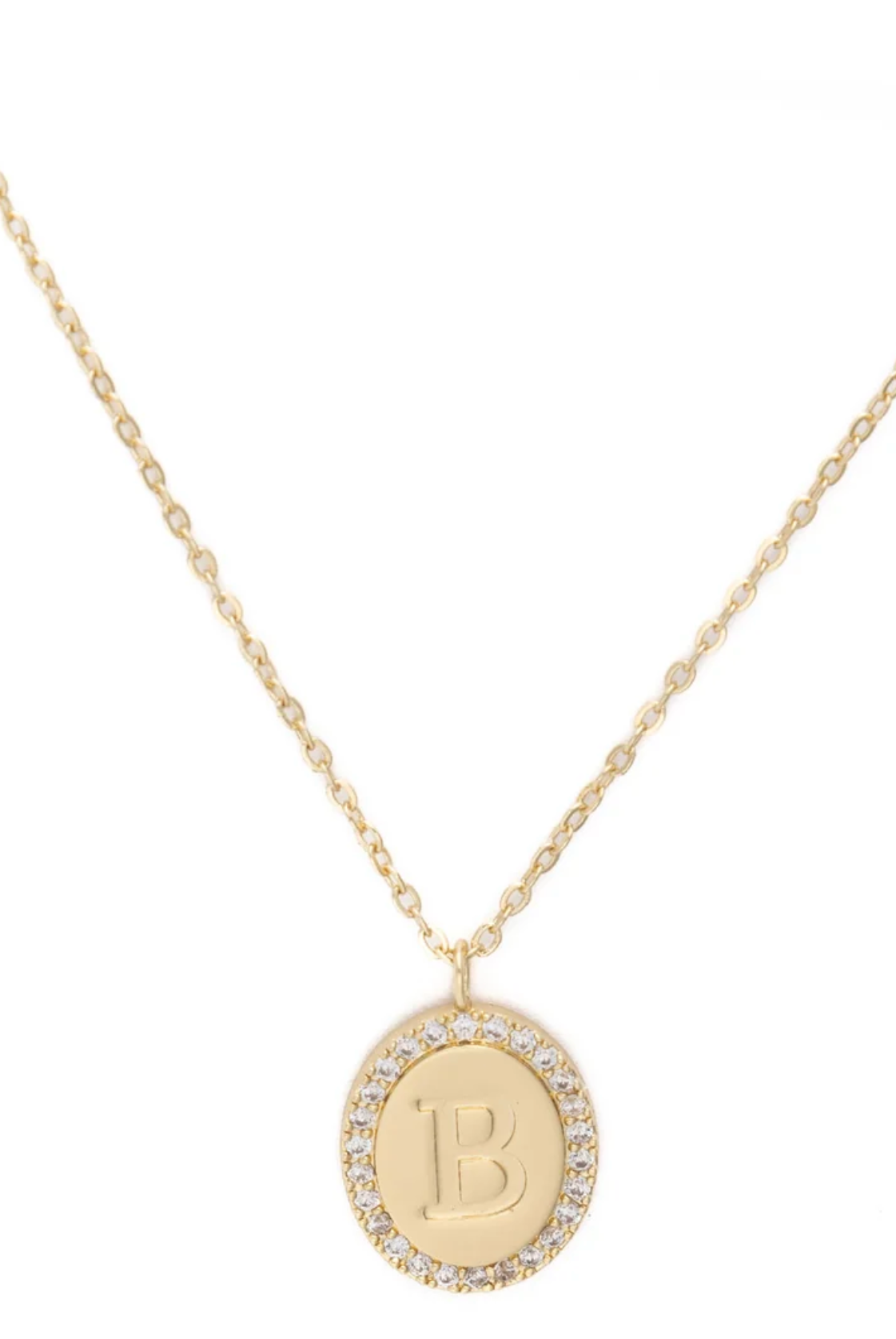 Samantha Initial Necklace-Jewelry - Necklaces-Dear Me Southern Boutique, located in DeRidder, Louisiana