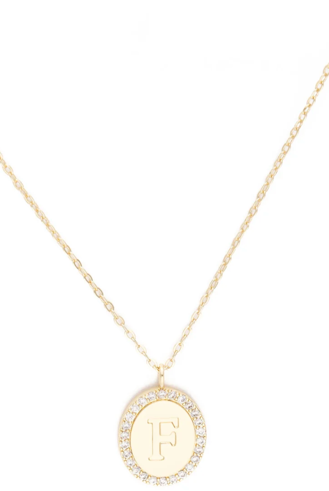 Samantha Initial Necklace-Jewelry - Necklaces-Dear Me Southern Boutique, located in DeRidder, Louisiana