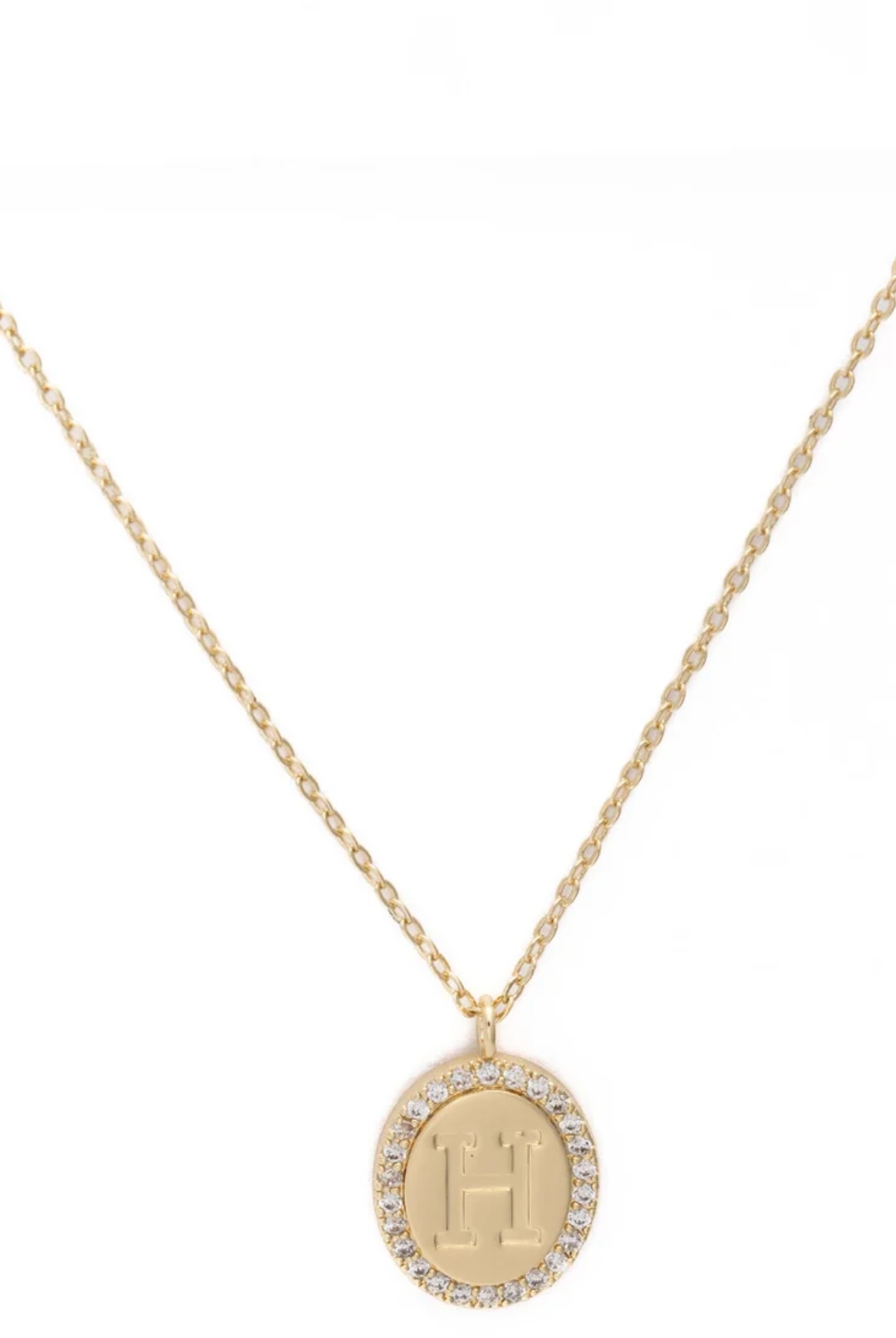 Samantha Initial Necklace-Jewelry - Necklaces-Dear Me Southern Boutique, located in DeRidder, Louisiana