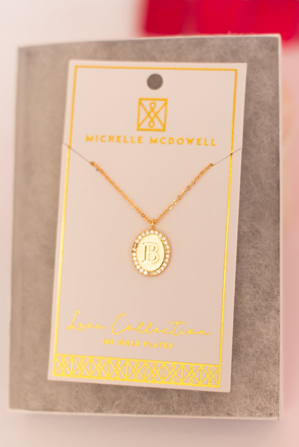 Samantha Initial Necklace-Jewelry - Necklaces-Dear Me Southern Boutique, located in DeRidder, Louisiana