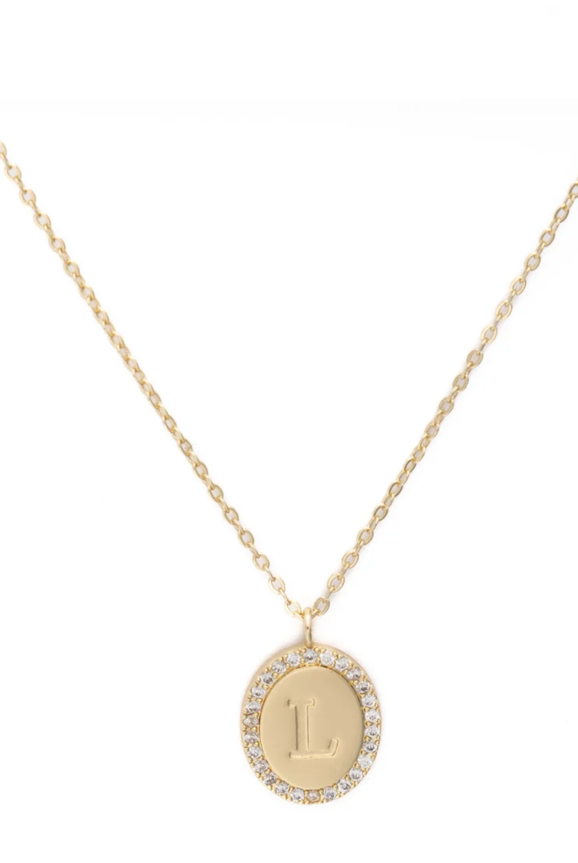 Samantha Initial Necklace-Necklaces-Dear Me Southern Boutique, located in DeRidder, Louisiana