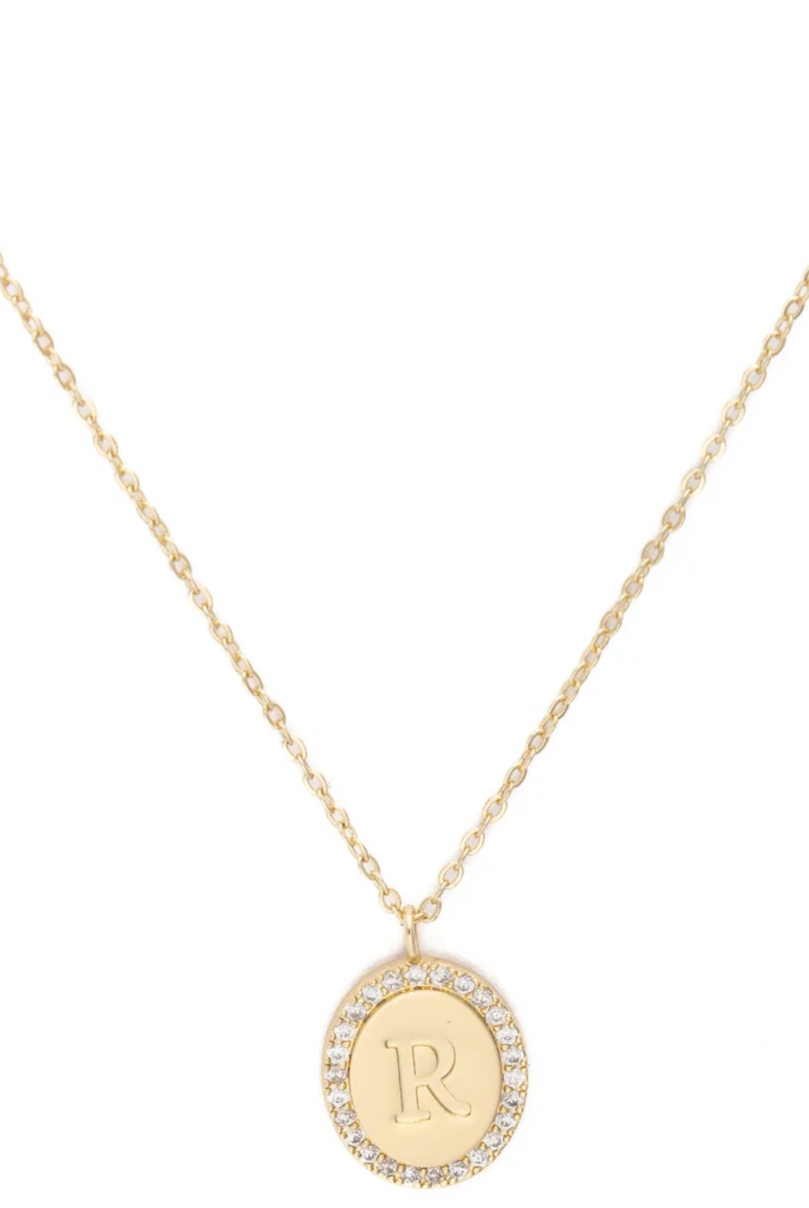 Samantha Initial Necklace-Necklaces-Dear Me Southern Boutique, located in DeRidder, Louisiana