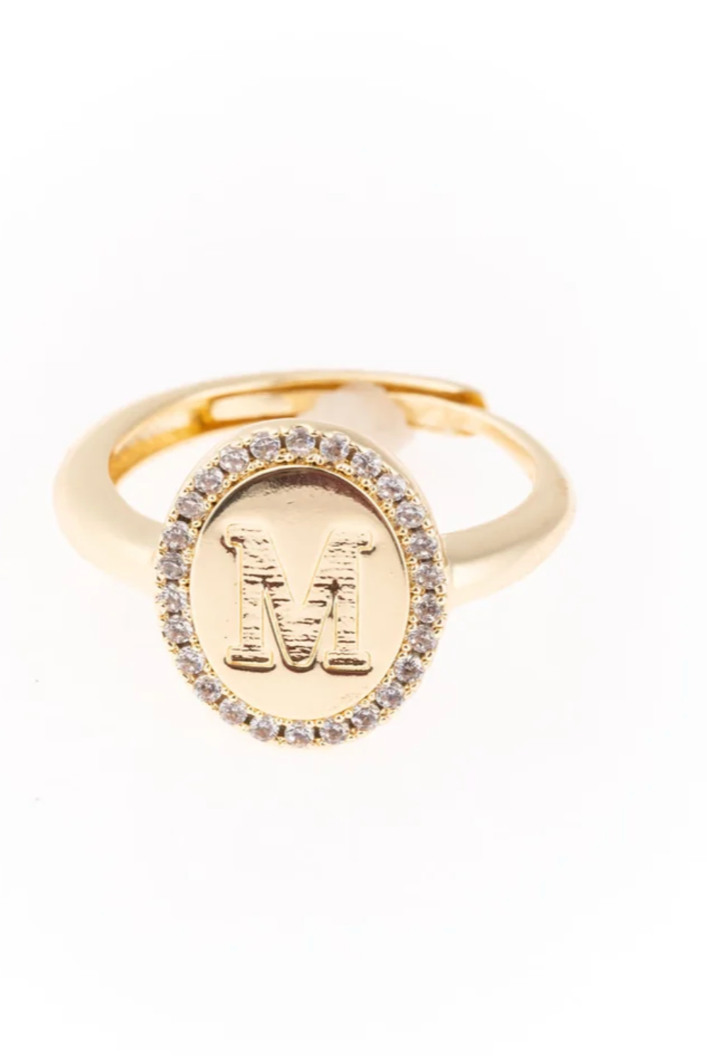 Samantha Initial Ring-Jewelry - Rings-Dear Me Southern Boutique, located in DeRidder, Louisiana