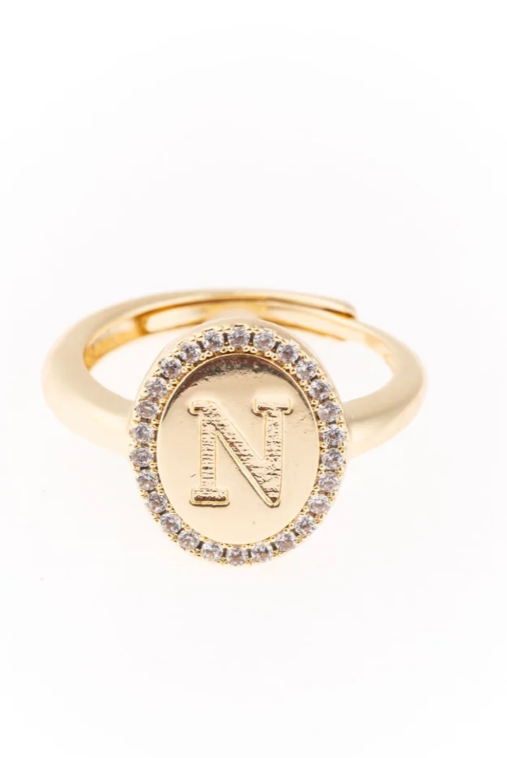 Samantha Initial Ring-Jewelry - Rings-Dear Me Southern Boutique, located in DeRidder, Louisiana