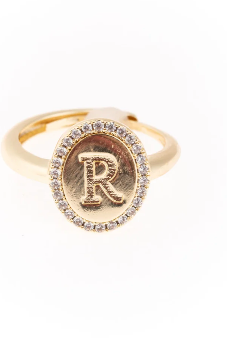Samantha Initial Ring-Jewelry - Rings-Dear Me Southern Boutique, located in DeRidder, Louisiana