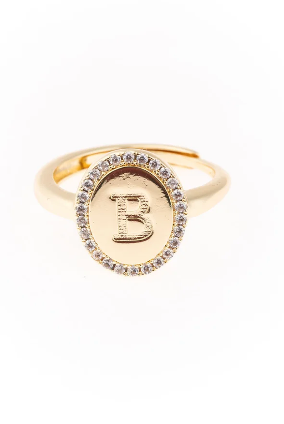 Samantha Initial Ring-Jewelry - Rings-Dear Me Southern Boutique, located in DeRidder, Louisiana