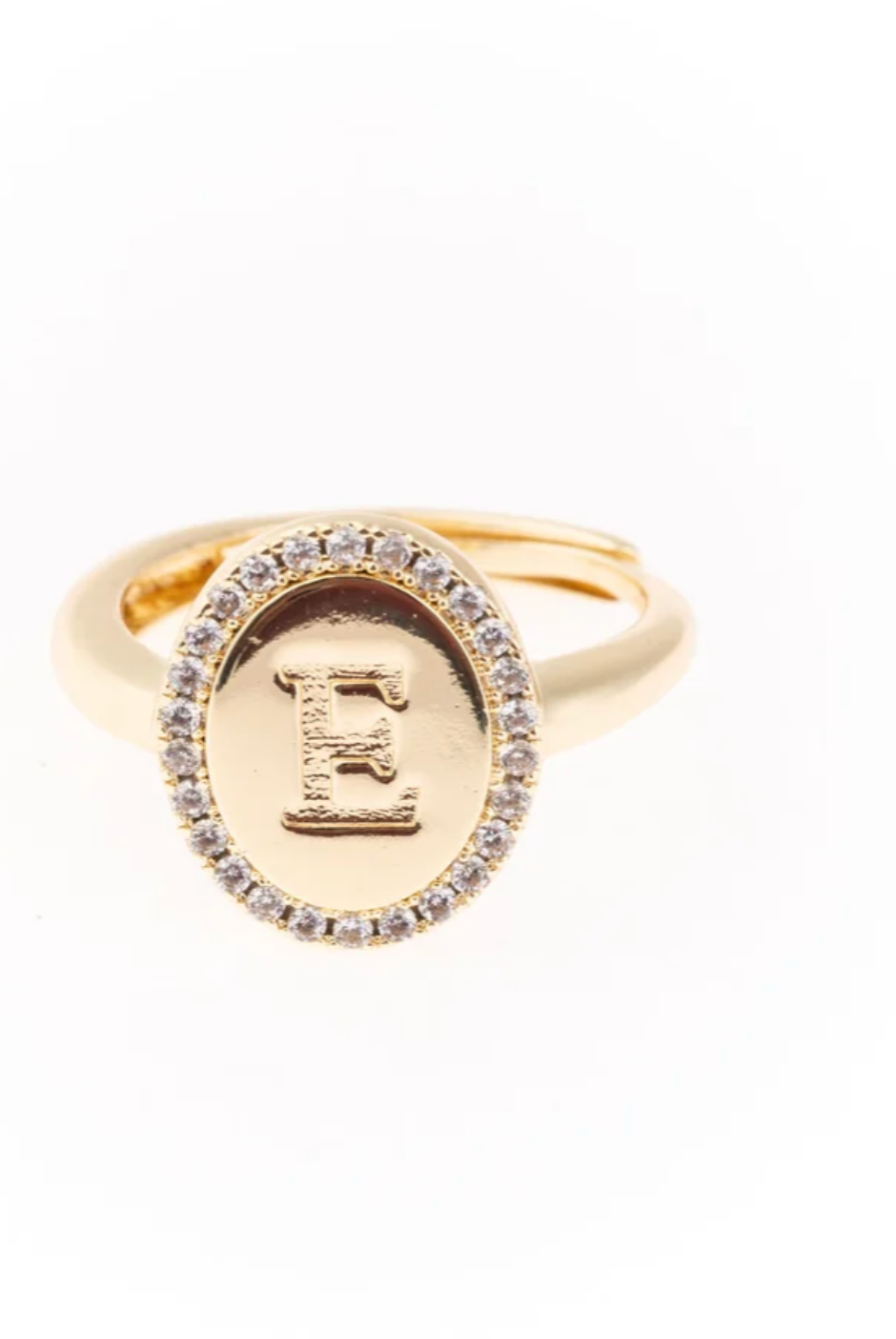 Samantha Initial Ring-Jewelry - Rings-Dear Me Southern Boutique, located in DeRidder, Louisiana