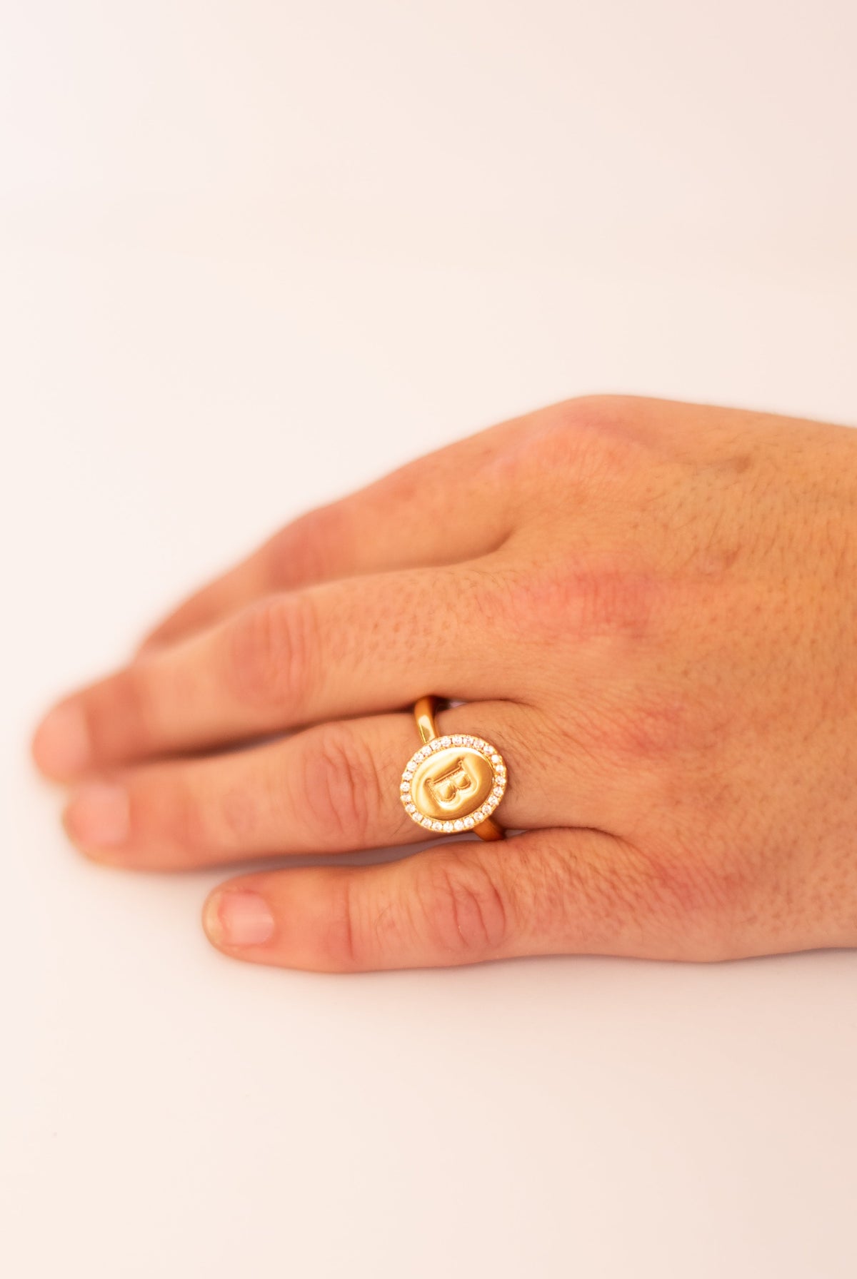Samantha Initial Ring-Jewelry - Rings-Dear Me Southern Boutique, located in DeRidder, Louisiana