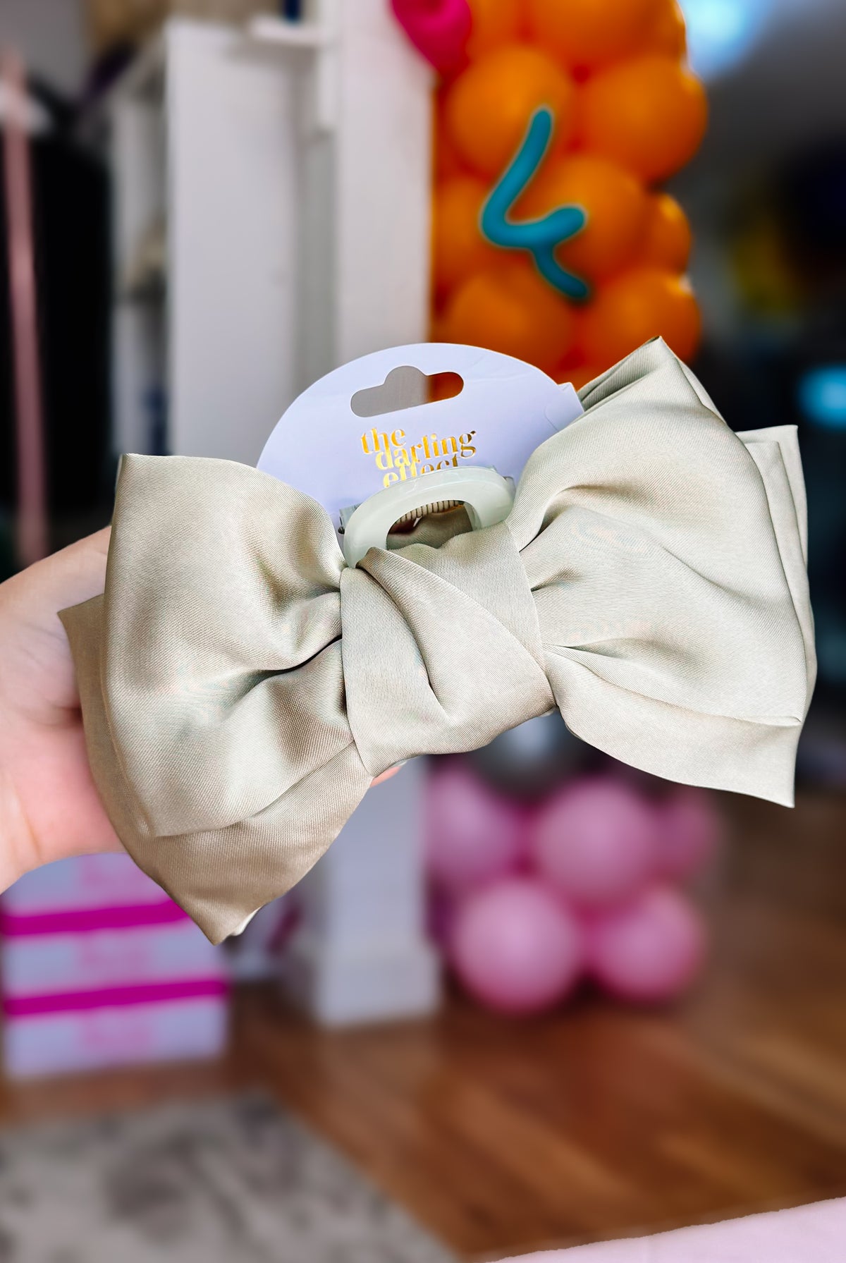 Satin Bougie Bow Claw Clip-Hair accessories-Dear Me Southern Boutique, located in DeRidder, Louisiana