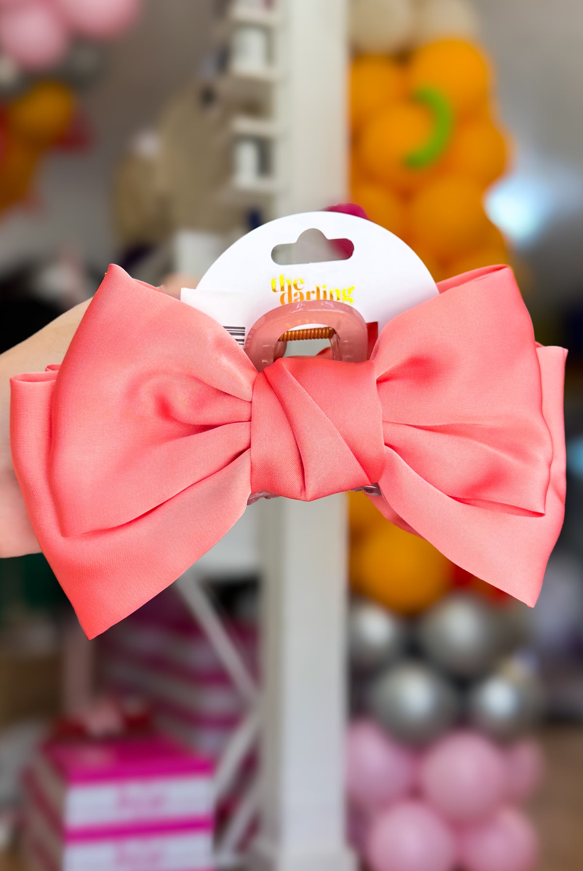 Satin Bougie Bow Claw Clip-Hair accessories-Dear Me Southern Boutique, located in DeRidder, Louisiana