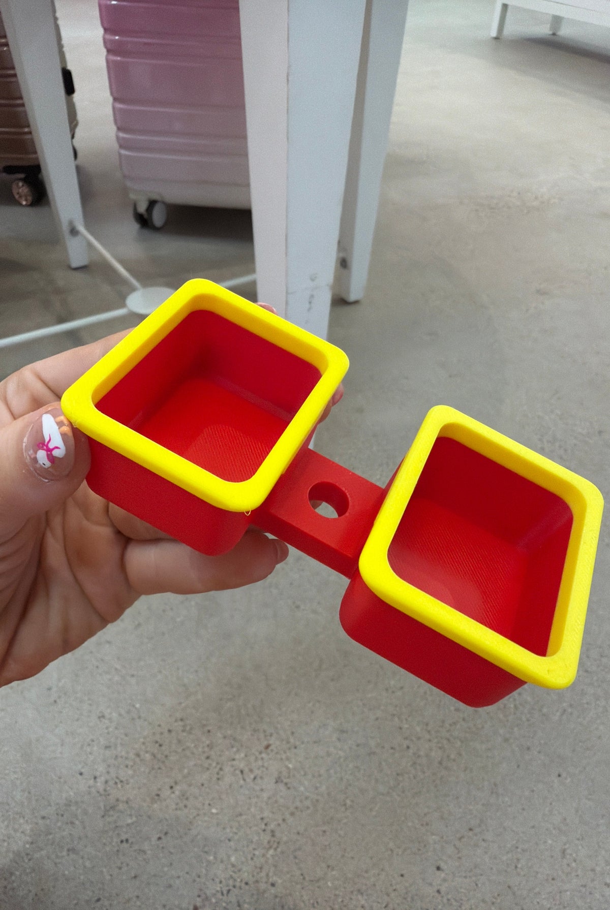 Sauce Cup Holder-Red and Yellow-Tumblers-Dear Me Southern Boutique, located in DeRidder, Louisiana