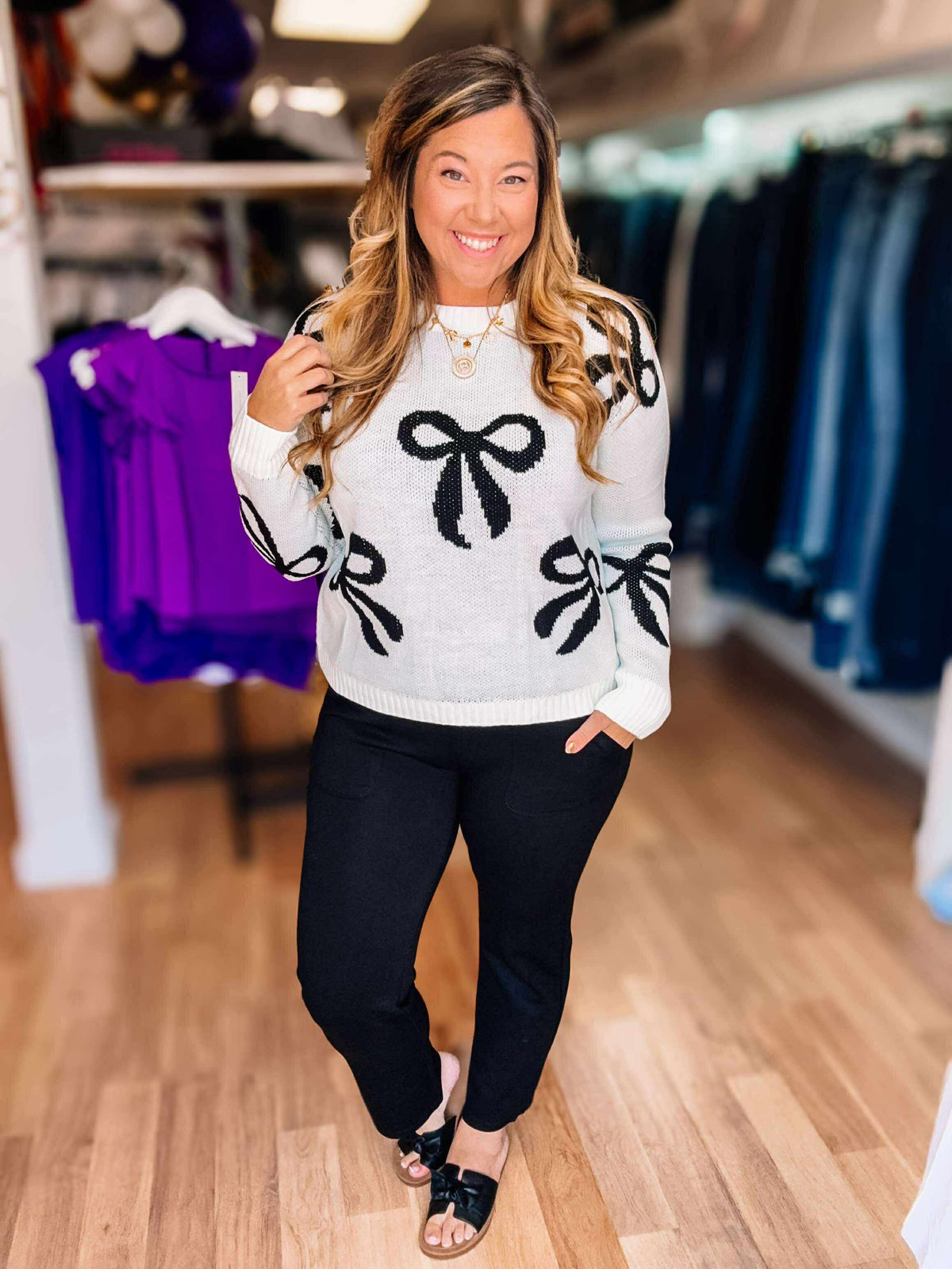 Scuba Ankle Bottoms-Black-Other Bottoms-Dear Me Southern Boutique, located in DeRidder, Louisiana