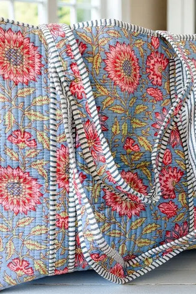 September Haze Floral Tote Bag-Tote Bags-Dear Me Southern Boutique, located in DeRidder, Louisiana