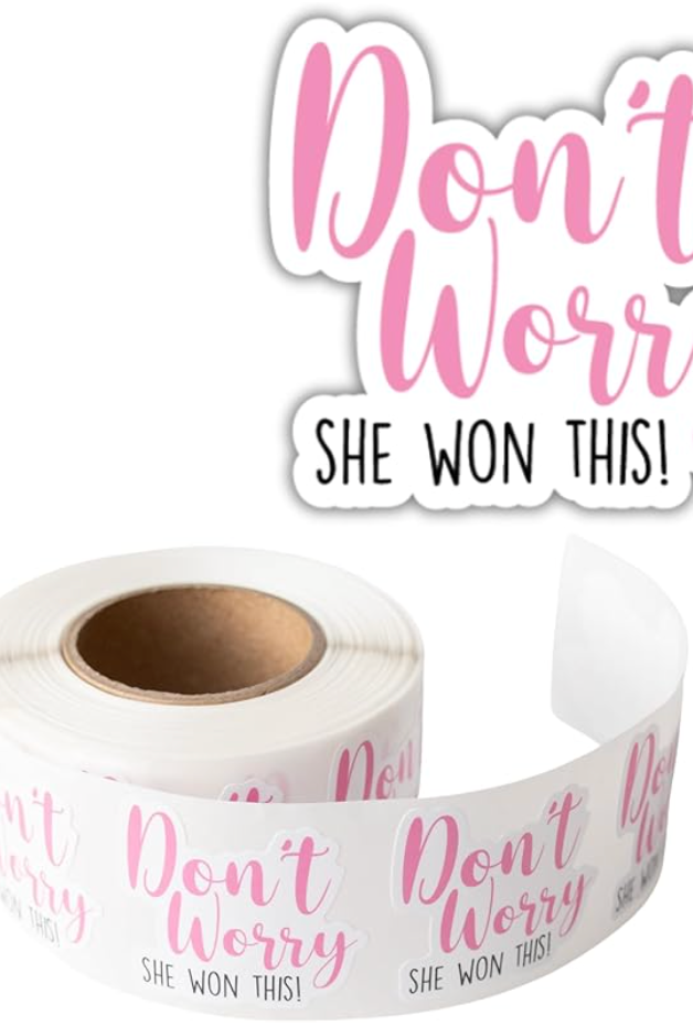 “She Won This” Sticker For Your Order-She Won This-Dear Me Southern Boutique, located in DeRidder, Louisiana