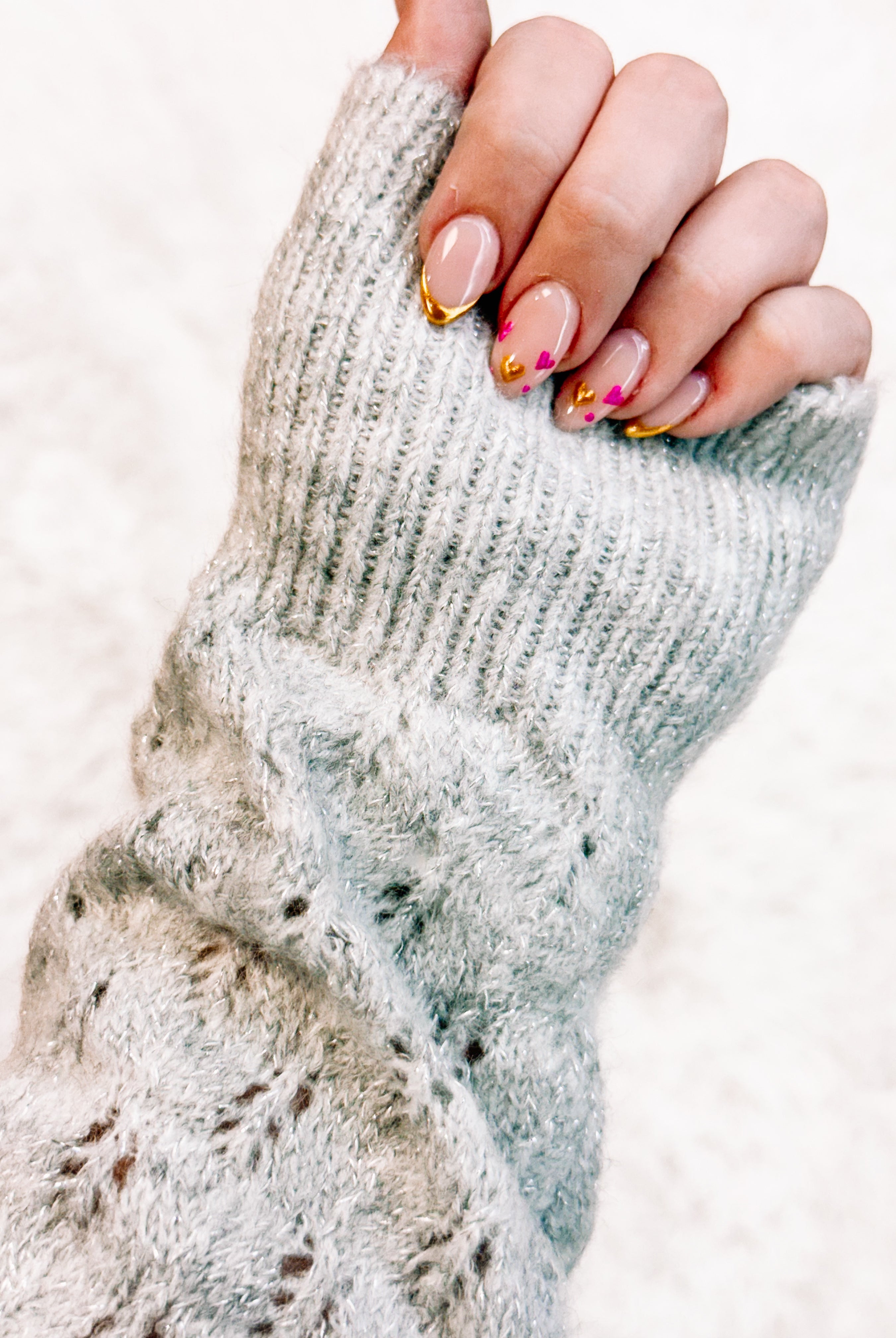 Shimmery Chic Knit Sweater - Grey-Sweaters-Dear Me Southern Boutique, located in DeRidder, Louisiana