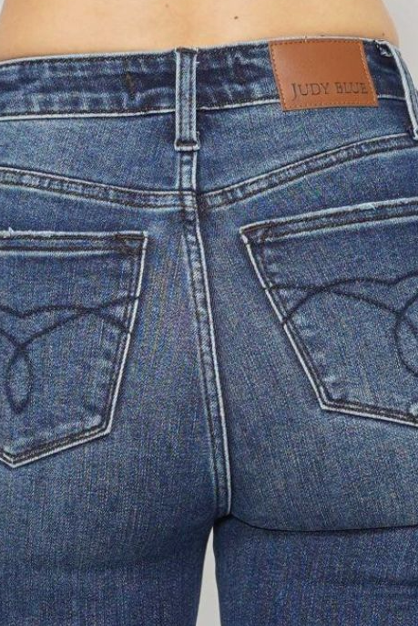 Short n' Sweet Tummy Control Bootcut Judy Blue Jeans-Jeans-Dear Me Southern Boutique, located in DeRidder, Louisiana