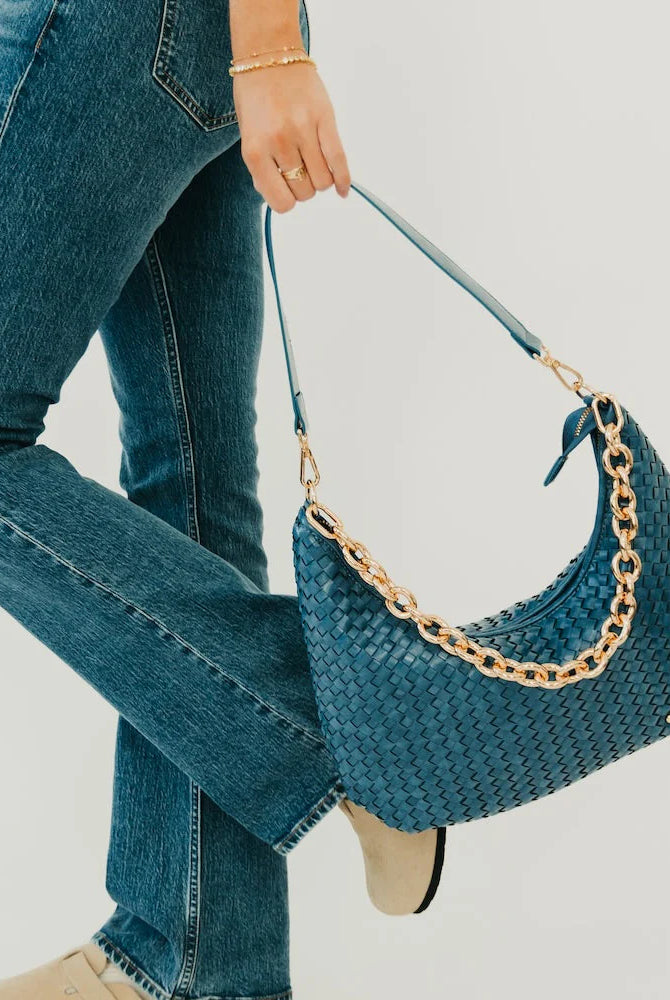 Sienna Slouchy Woven Shoulder Bag-Dear Me Southern Boutique, located in DeRidder, Louisiana