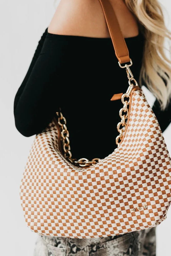 Sienna Slouchy Woven Shoulder Bag-Dear Me Southern Boutique, located in DeRidder, Louisiana