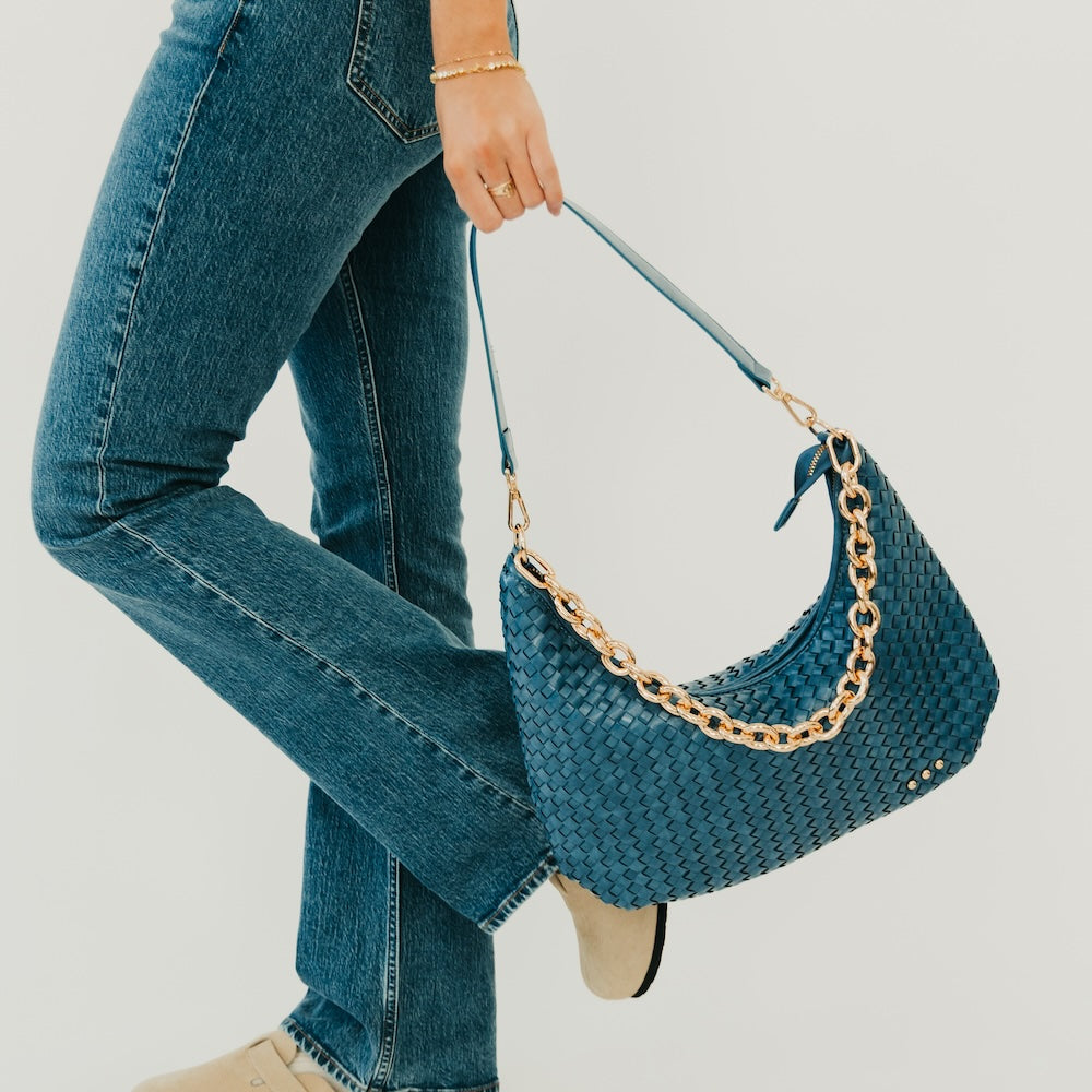 Sienna Slouchy Woven Shoulder Bag - TOP SELLER-Presales-Dear Me Southern Boutique, located in DeRidder, Louisiana