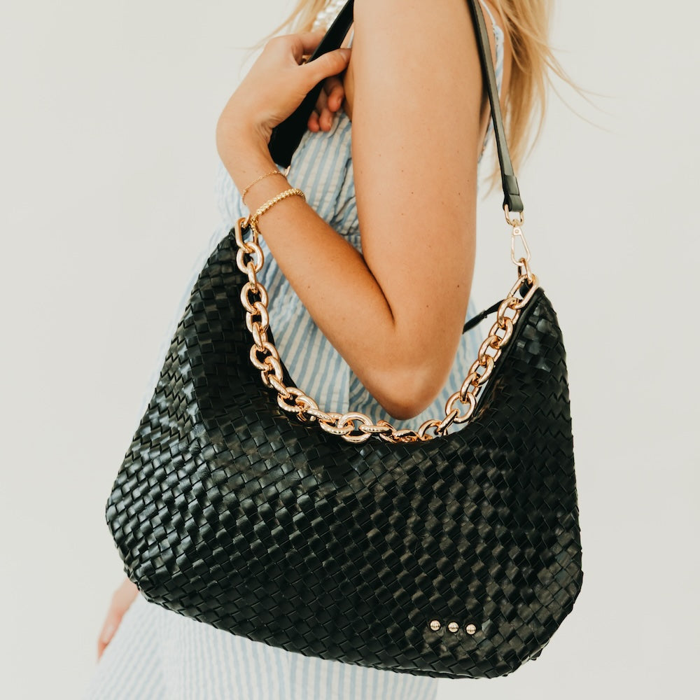 Sienna Slouchy Woven Shoulder Bag - TOP SELLER-Presales-Dear Me Southern Boutique, located in DeRidder, Louisiana