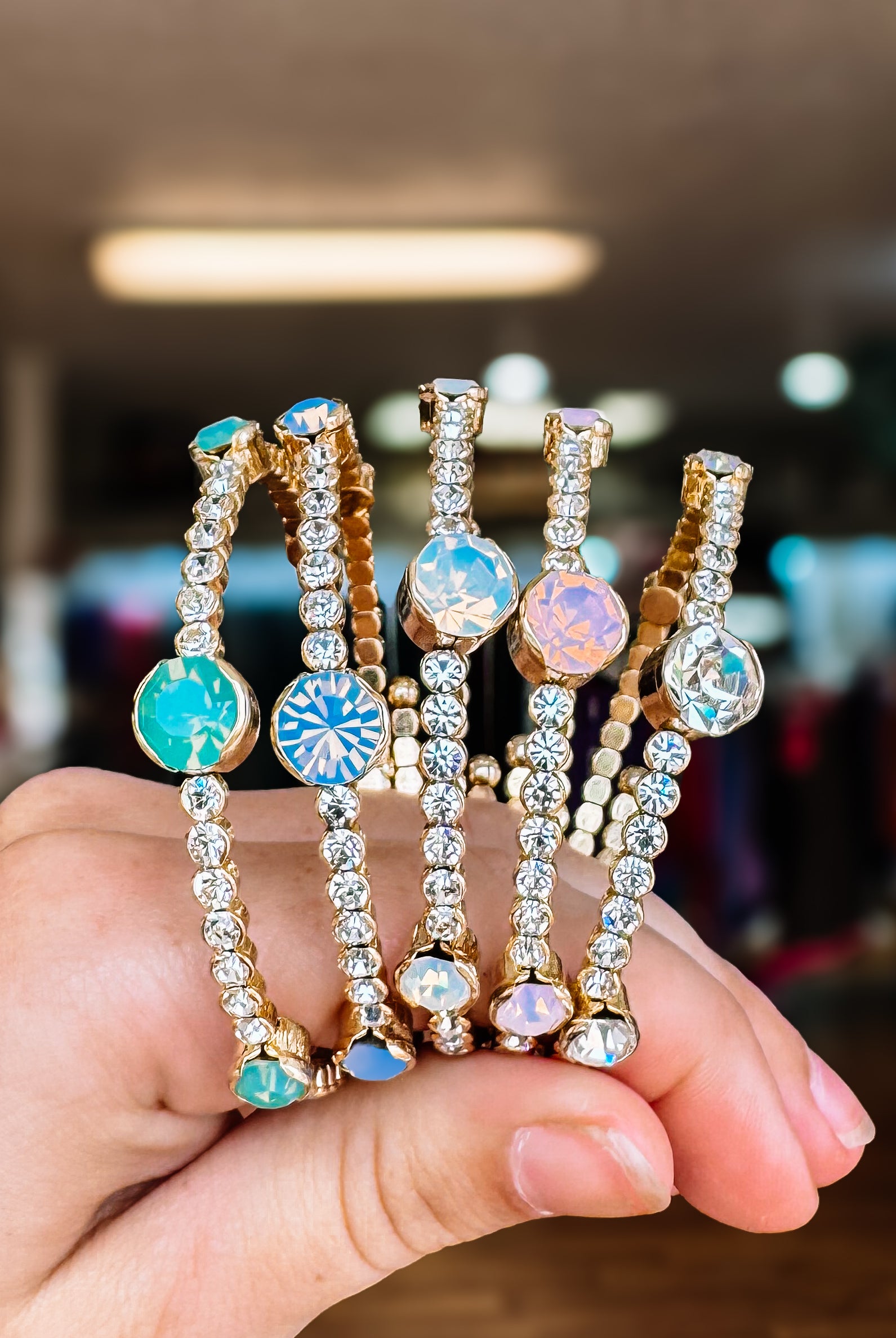 Siesta Crystal Bangle-Bracelets-Dear Me Southern Boutique, located in DeRidder, Louisiana