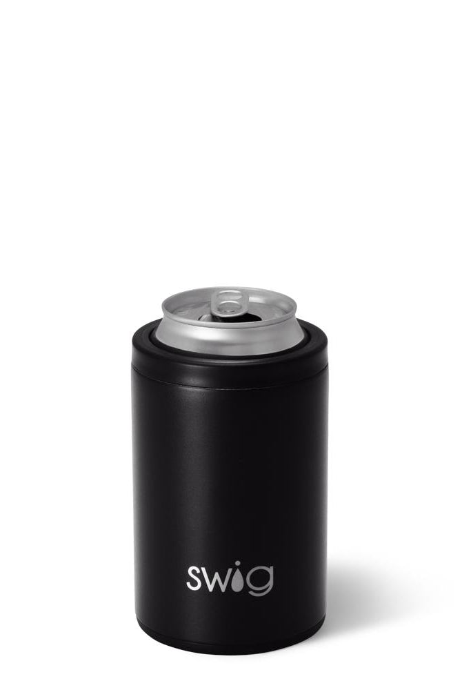 Sleek Black Can & Bottle Cooler-Drink Coolies-Dear Me Southern Boutique, located in DeRidder, Louisiana