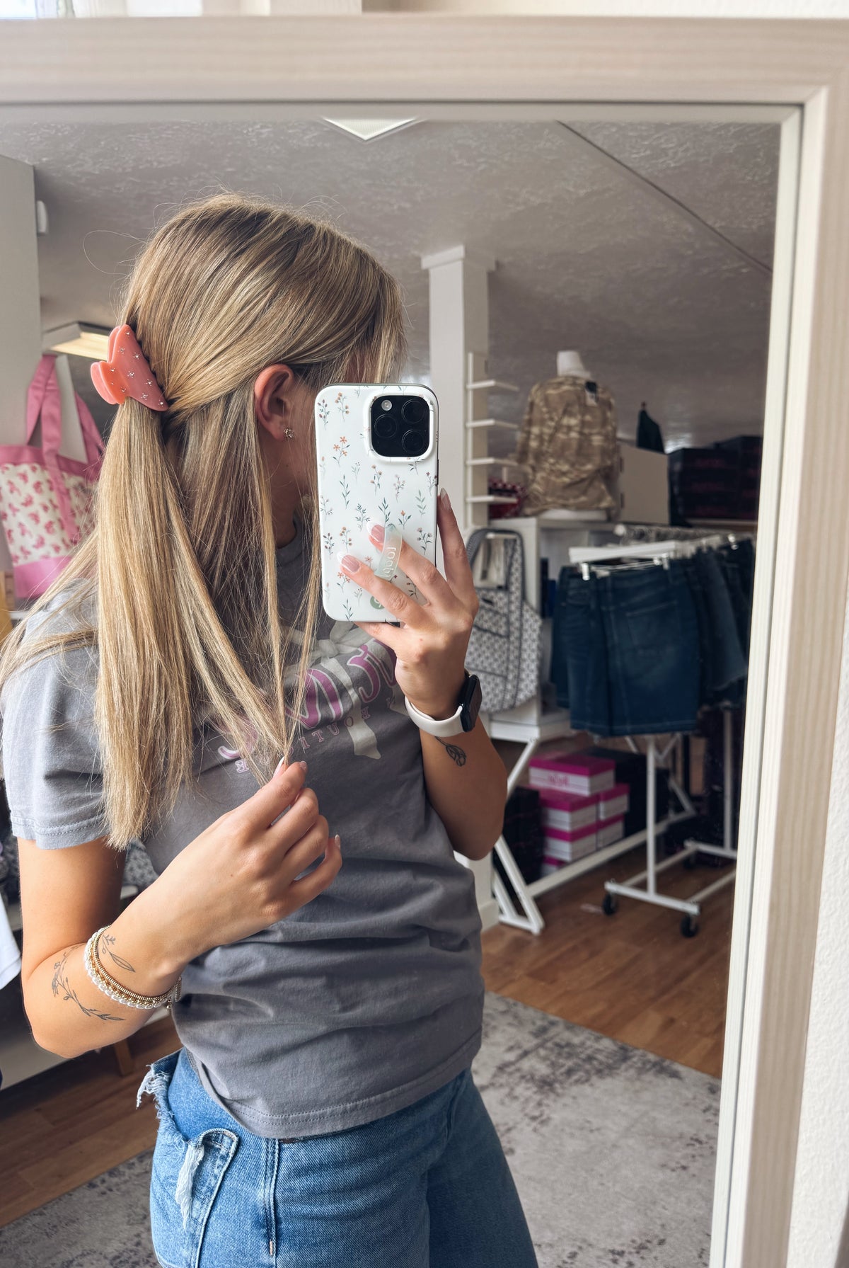 Small Shimmer Claw Clip - 3 Colors-Hair accessories-Dear Me Southern Boutique, located in DeRidder, Louisiana