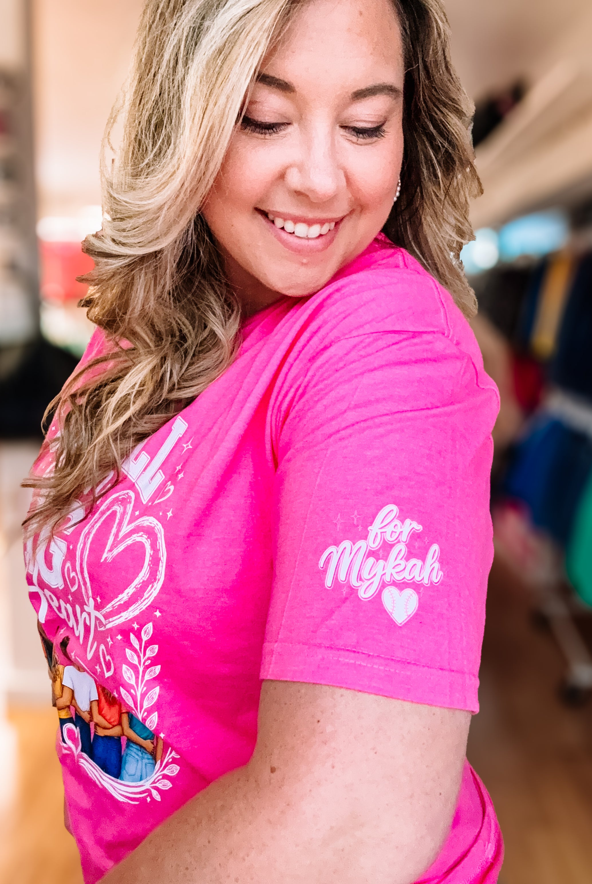 Small Town, Big Heart Tee for Mykah-Graphic Tees-Dear Me Southern Boutique, located in DeRidder, Louisiana
