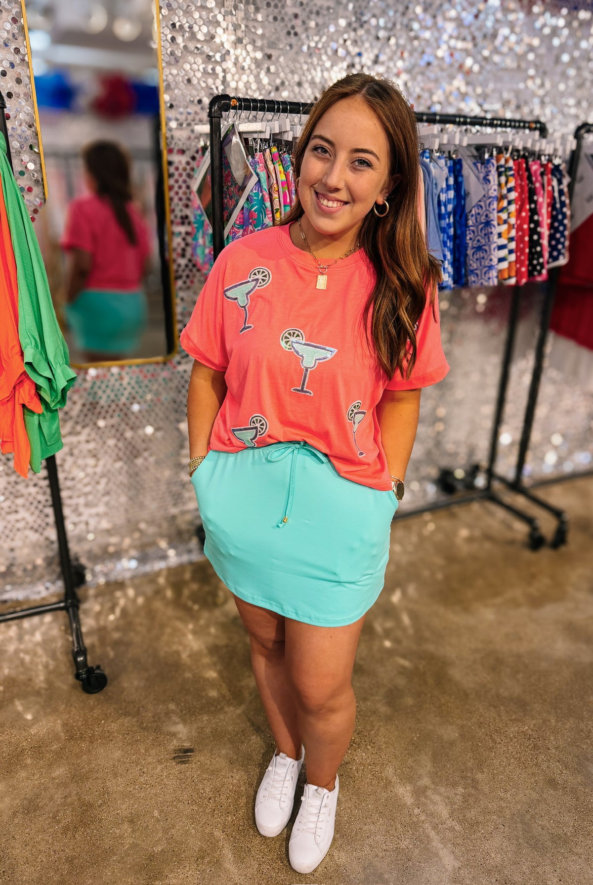 Solid Mint Everyday Skort-Shorts/Skirts/Skorts-Dear Me Southern Boutique, located in DeRidder, Louisiana